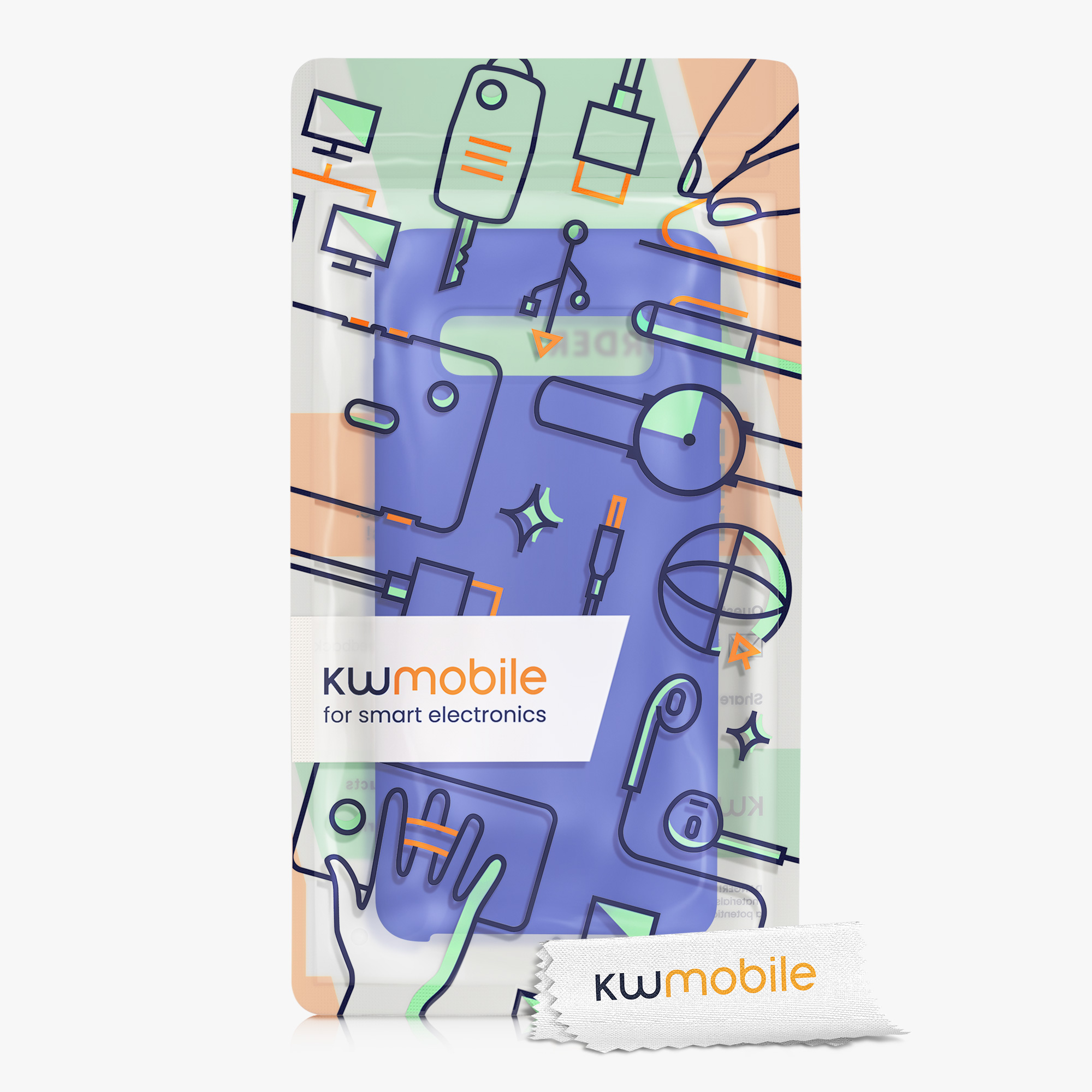 Kryt na mobil Samsung Galaxy S10 kwmobile TPU baltsky modrý