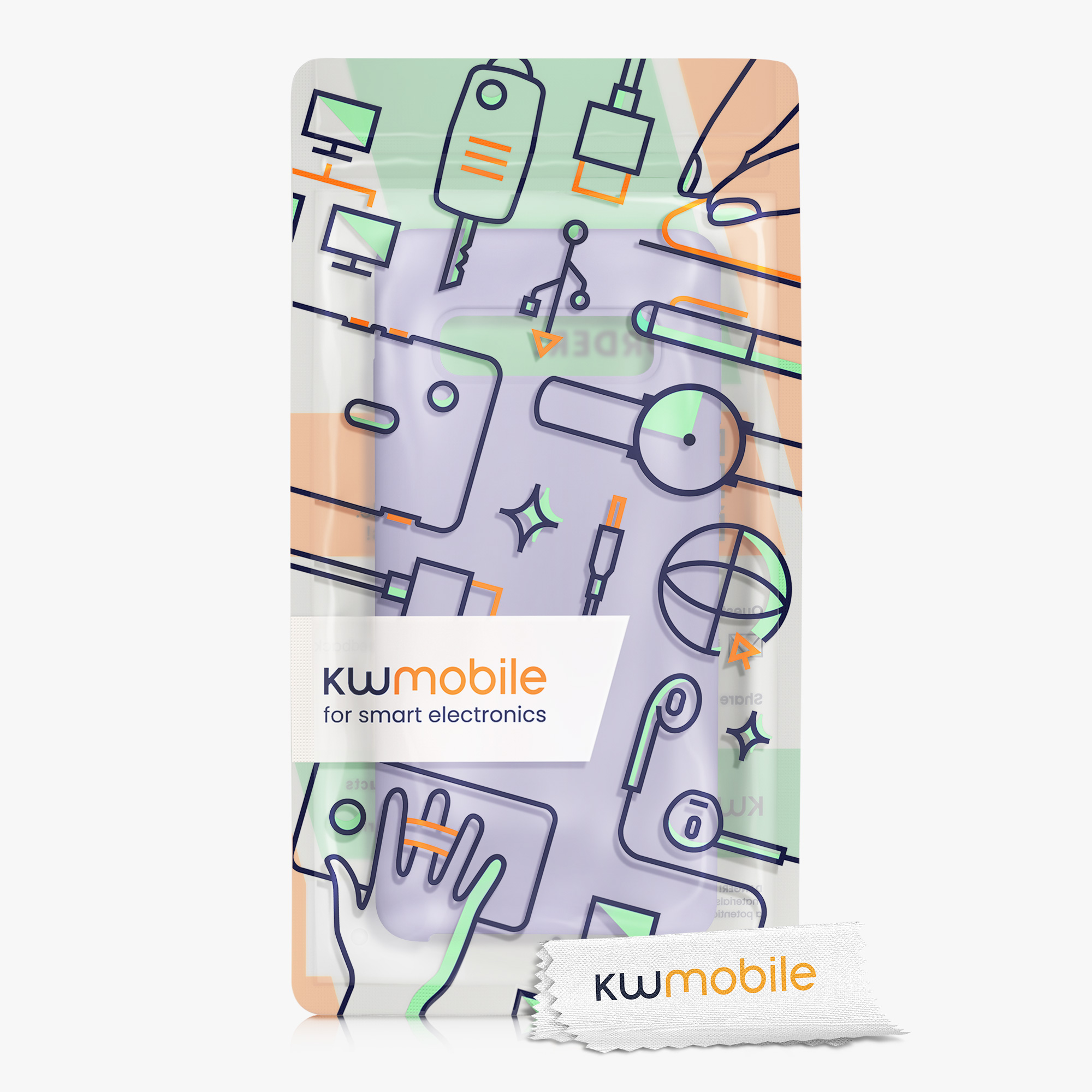Kryt na mobil Samsung Galaxy S10 kwmobile TPU světle levandulový
