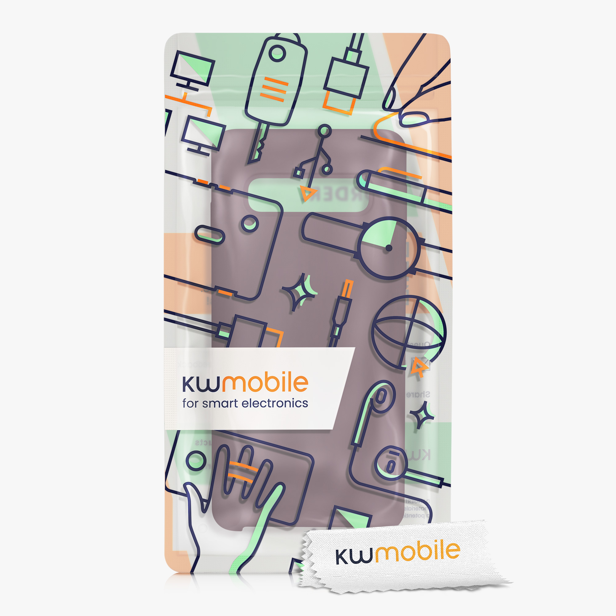 Kryt na mobil Samsung Galaxy S10 kwmobile TPU hroznově fialový
