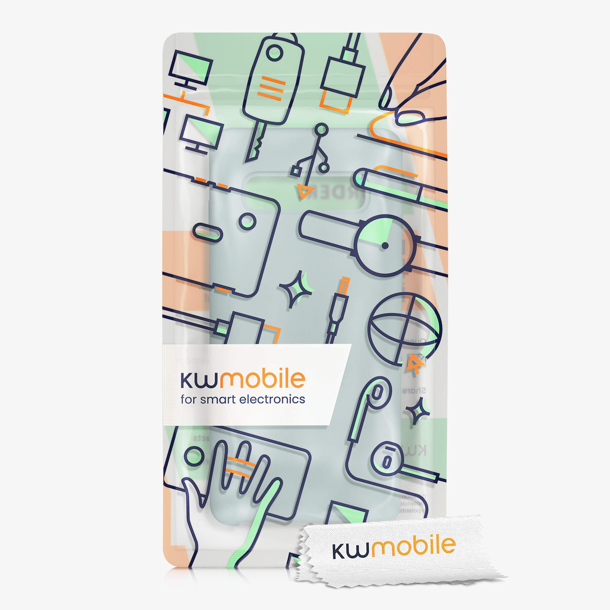 Kryt na mobil Samsung Galaxy S10 kwmobile TPU mintový