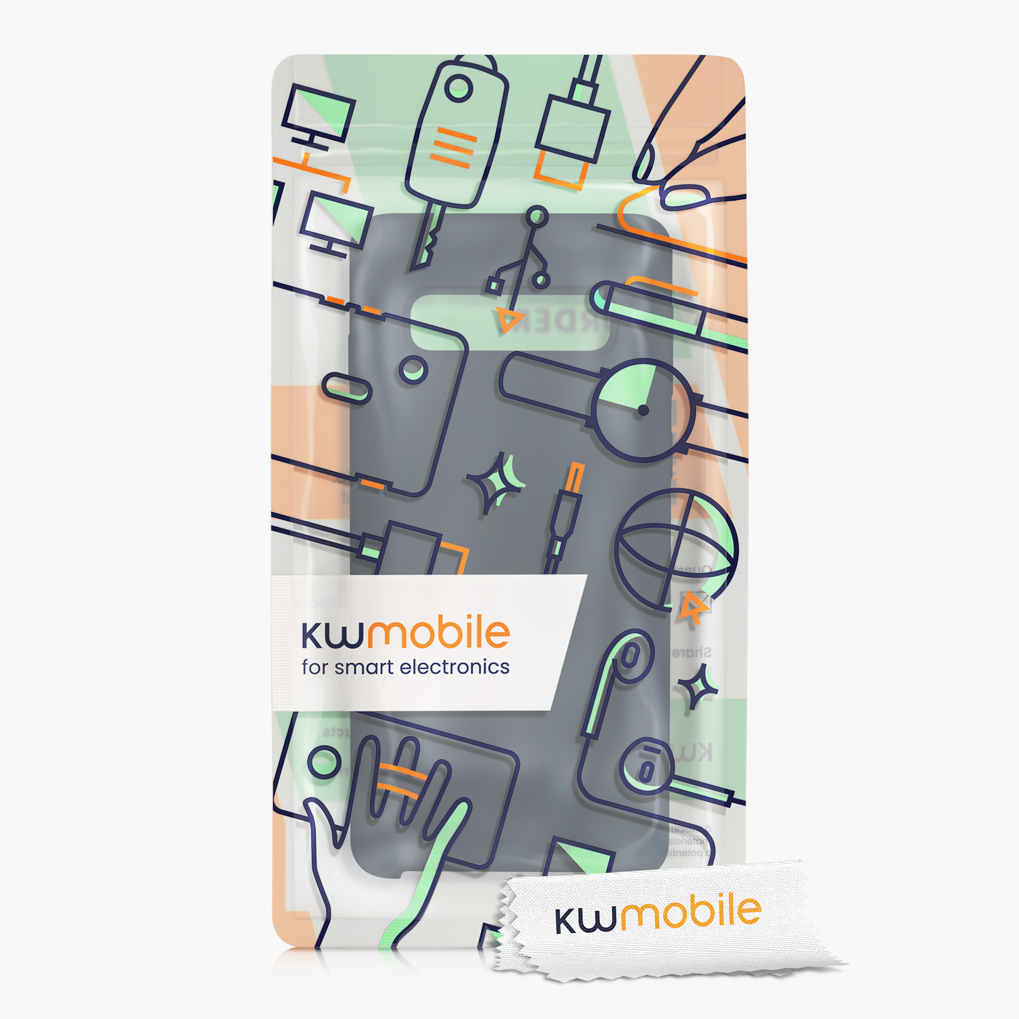 Kryt na mobil Samsung Galaxy S10 kwmobile TPU tmavě břidlicový
