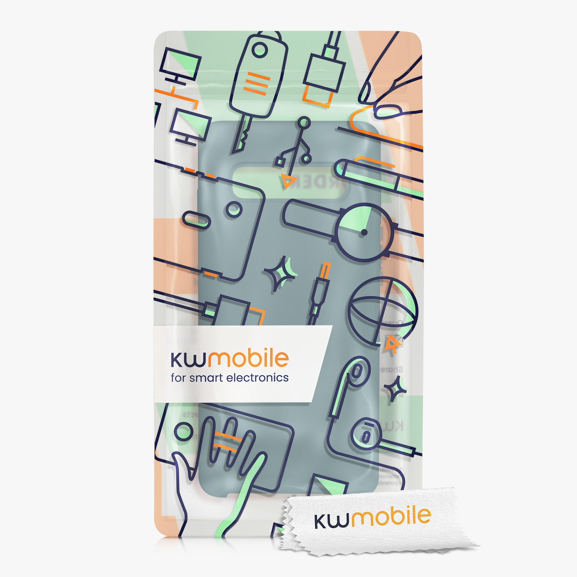 Kryt na mobil Samsung Galaxy S10 kwmobile TPU Arctic Night