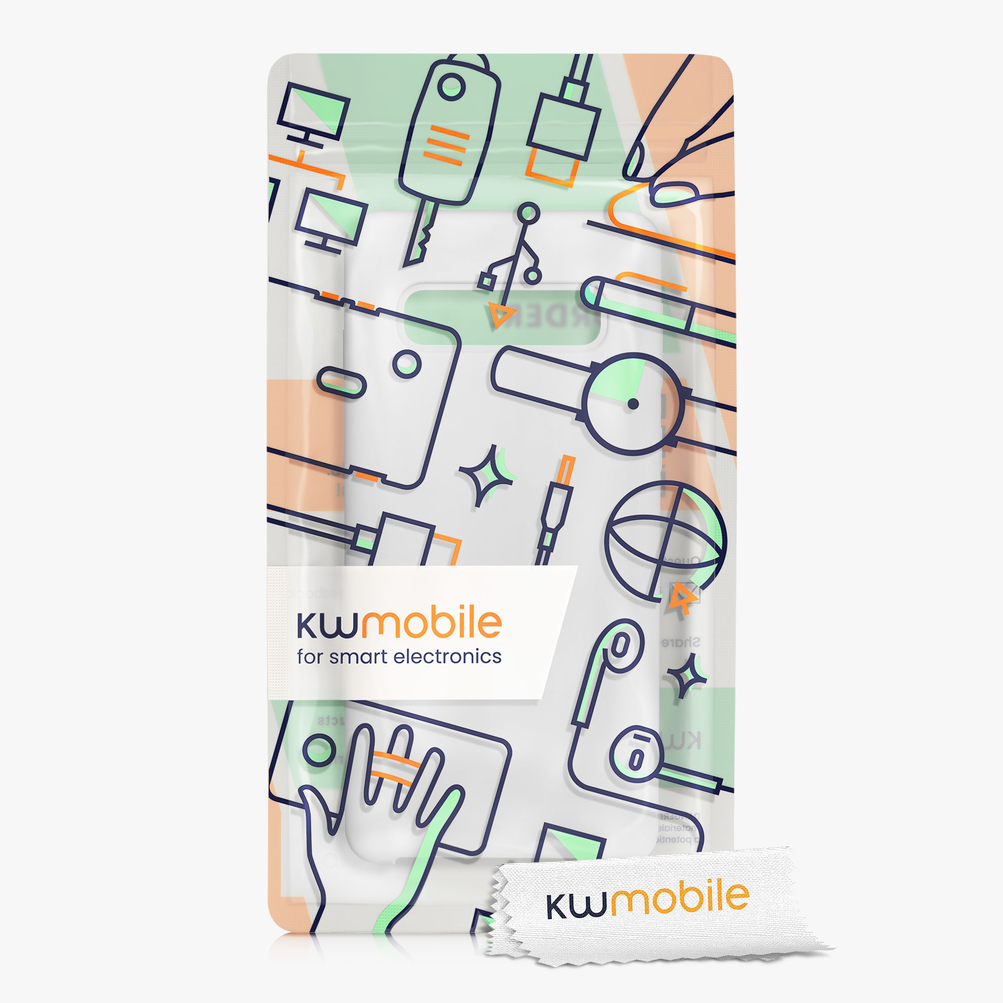 Kryt na mobil Samsung Galaxy S10 kwmobile TPU matně bílý
