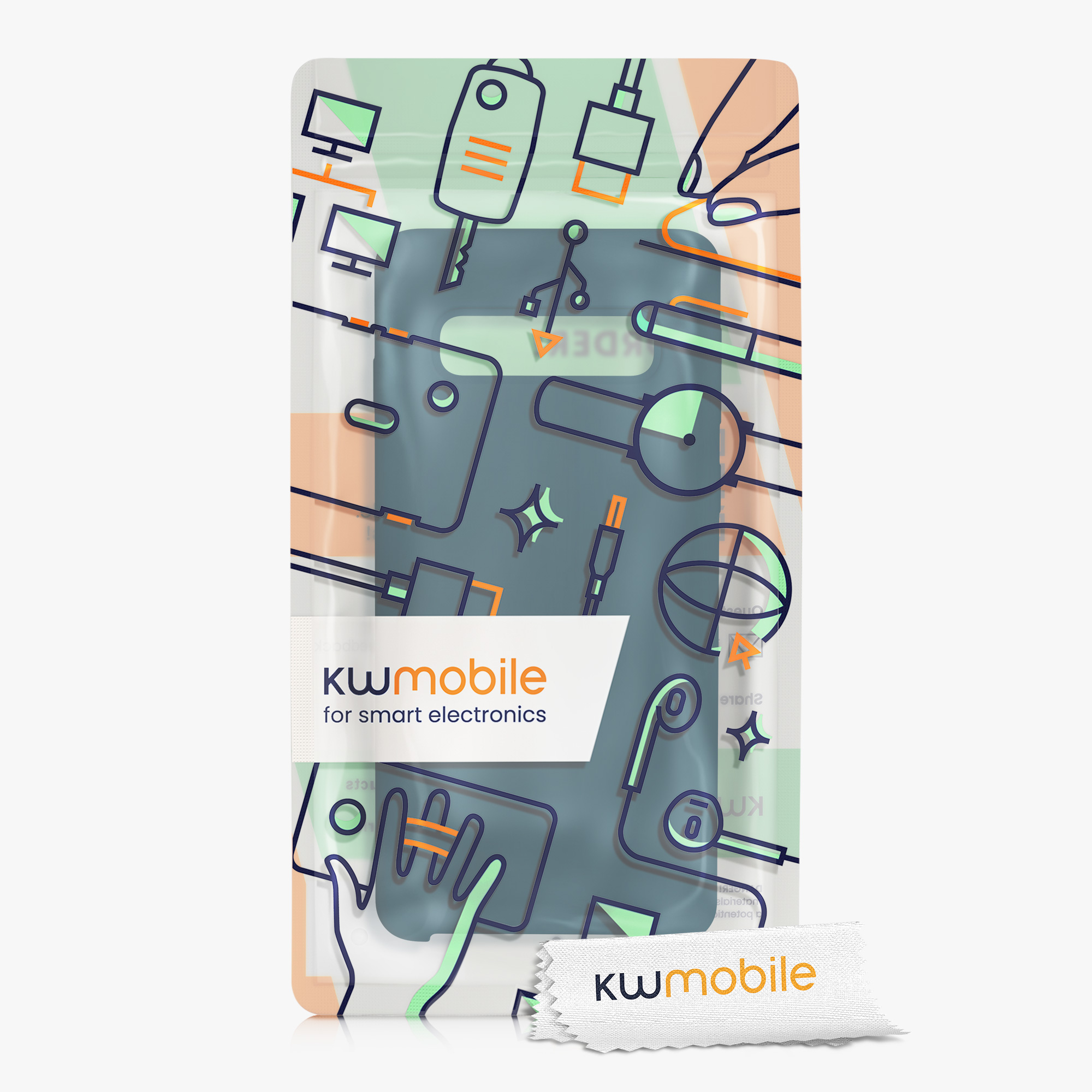 Kryt na mobil Samsung Galaxy S10 kwmobile TPU matně petrolejový
