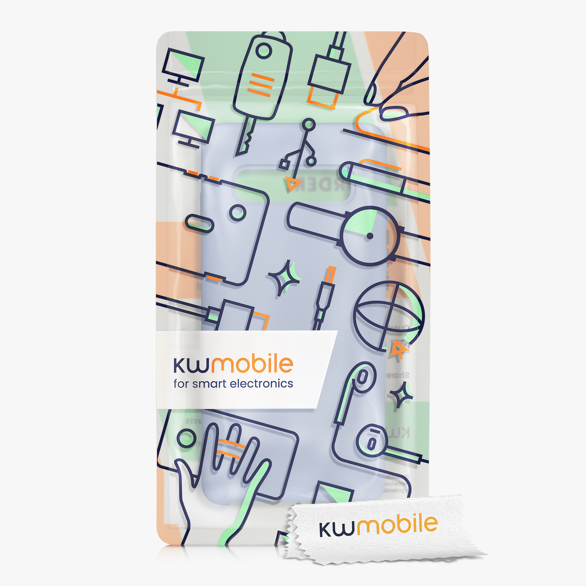 Kryt na mobil Samsung Galaxy S10 kwmobile TPU matně světle modrý