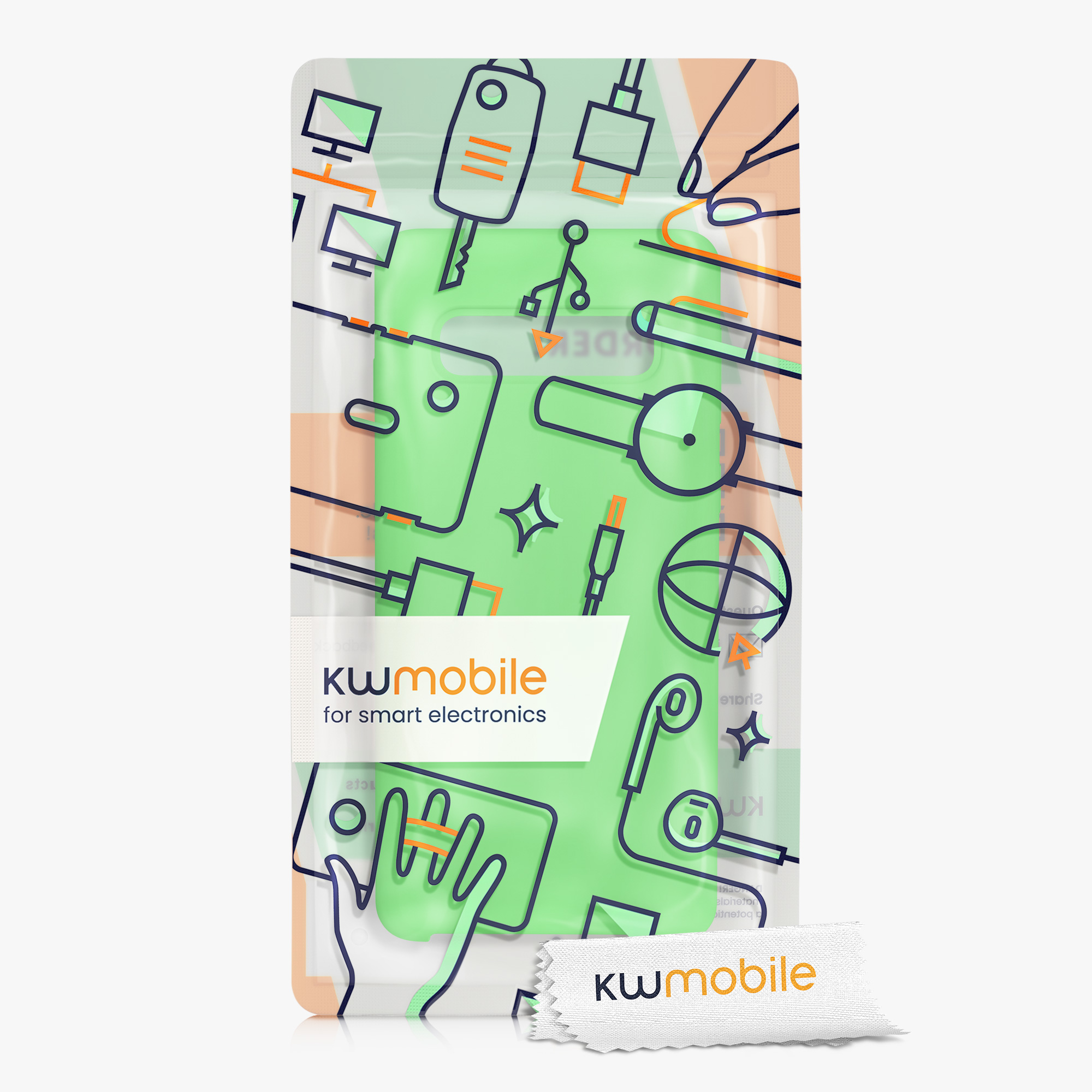 Kryt na mobil Samsung Galaxy S10 kwmobile TPU limetkově zelený