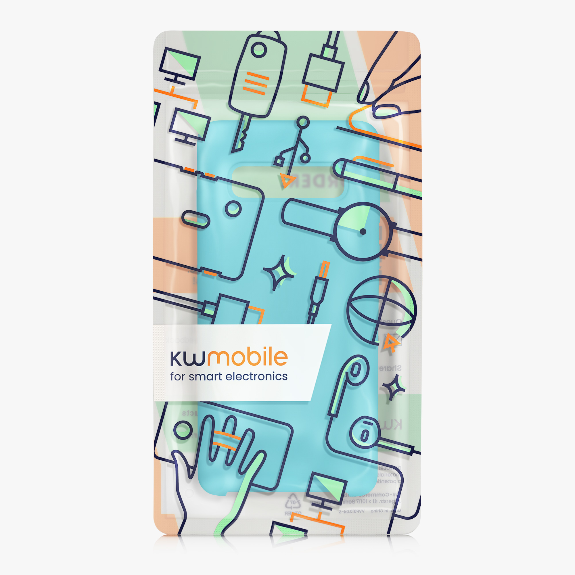 Kryt na mobil Samsung Galaxy S10 kwmobile TPU Cool Glacier
