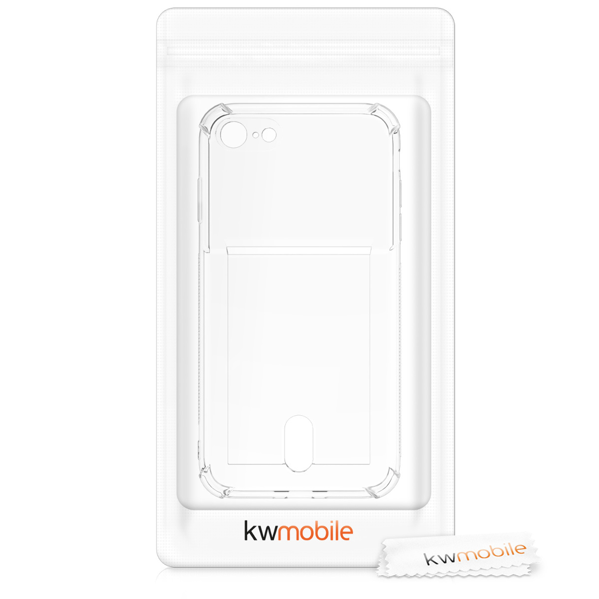 Transparentní TPU kryt kwmobile pro iPhone SE 2022/2020/8/7 - transparentní