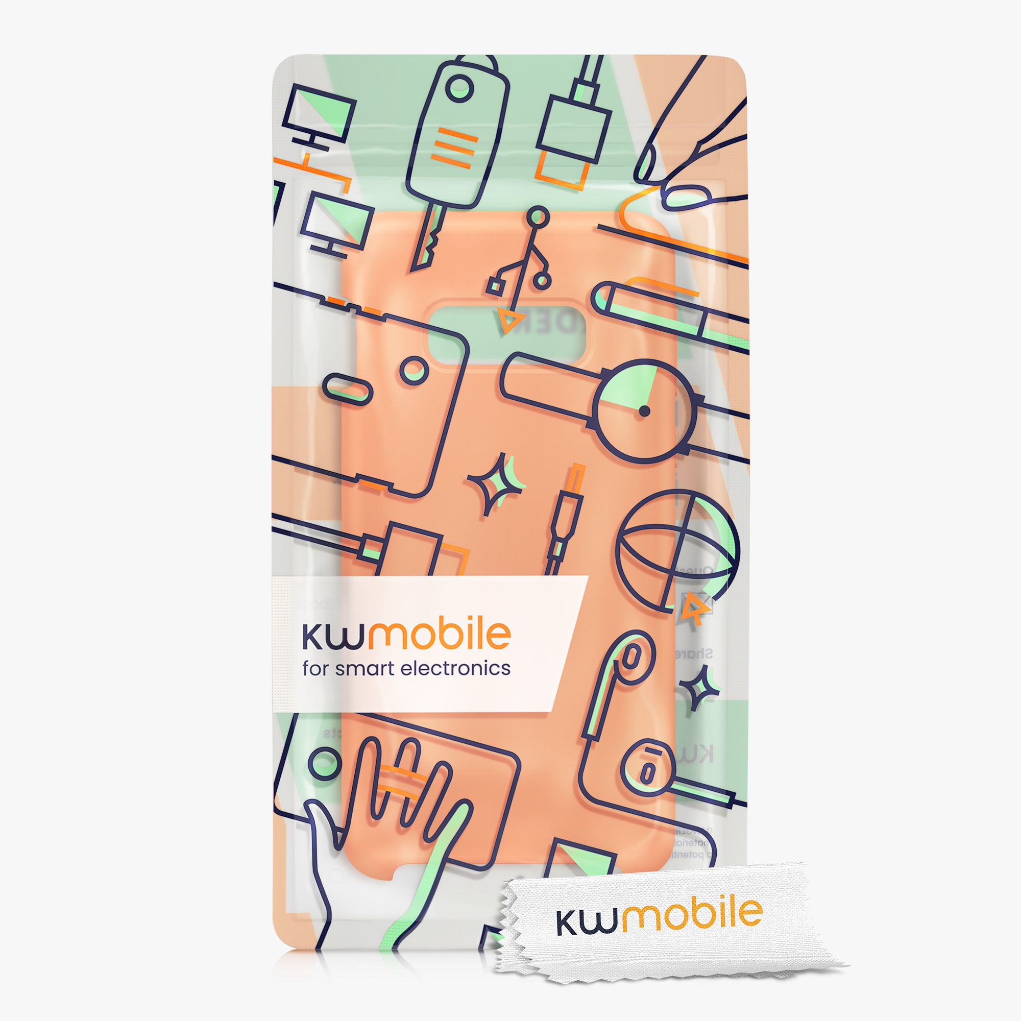 Kryt na mobil Samsung Galaxy S10e kwmobile TPU ovocně oranžový