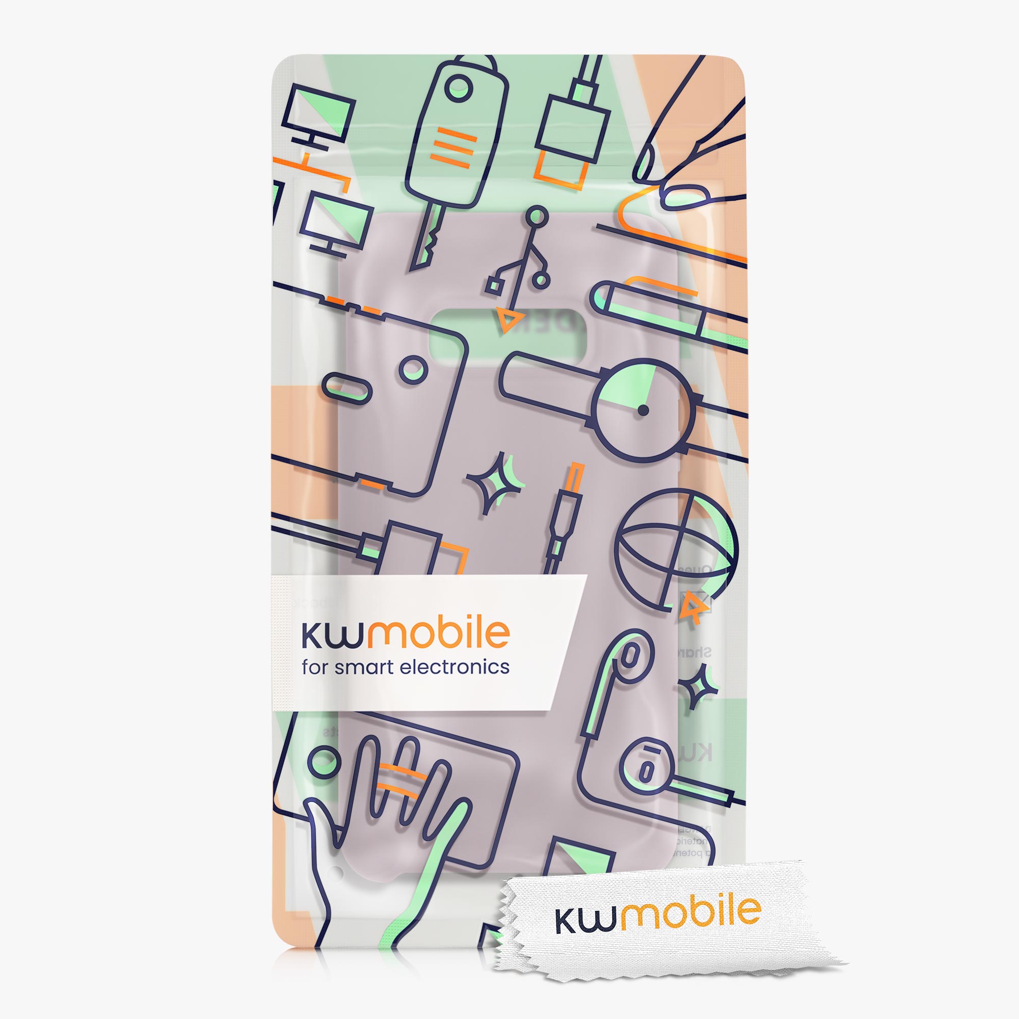 Kryt na mobil Samsung Galaxy S10e kwmobile TPU fialový Purple Cloud