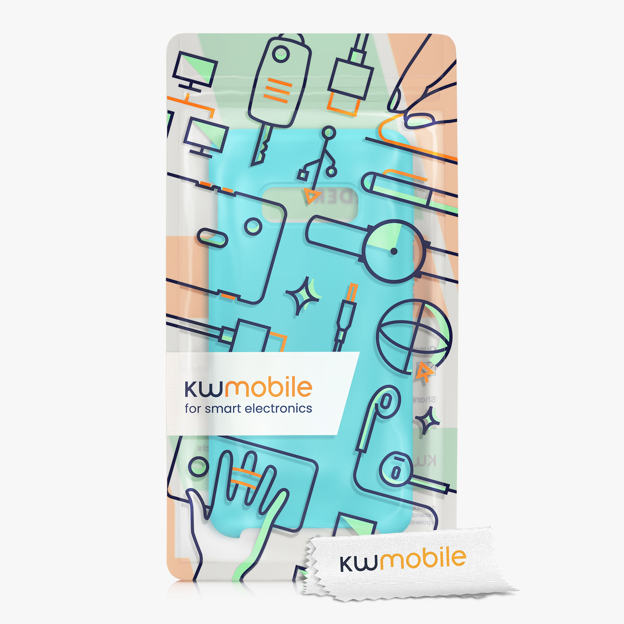 Kryt na mobil Samsung Galaxy S10e kwmobile TPU Cool Glacier