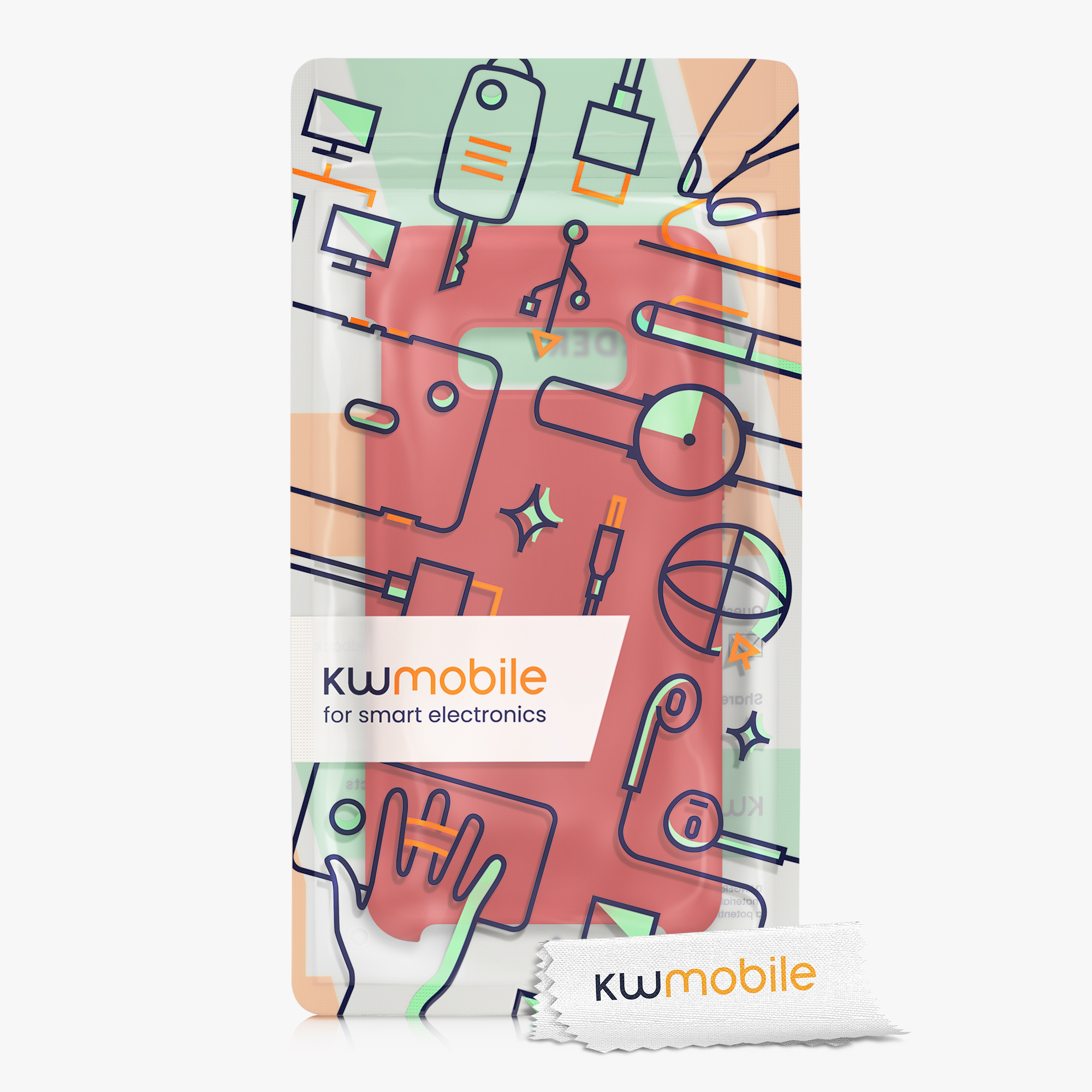Kryt na mobil Samsung Galaxy S10e kwmobile TPU klasicky červený