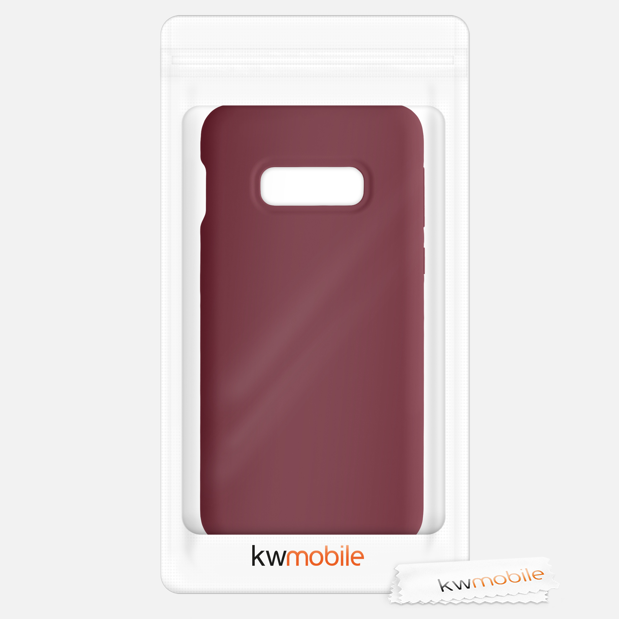 Kryt na mobil Samsung Galaxy S10e kwmobile TPU rebarborově červený