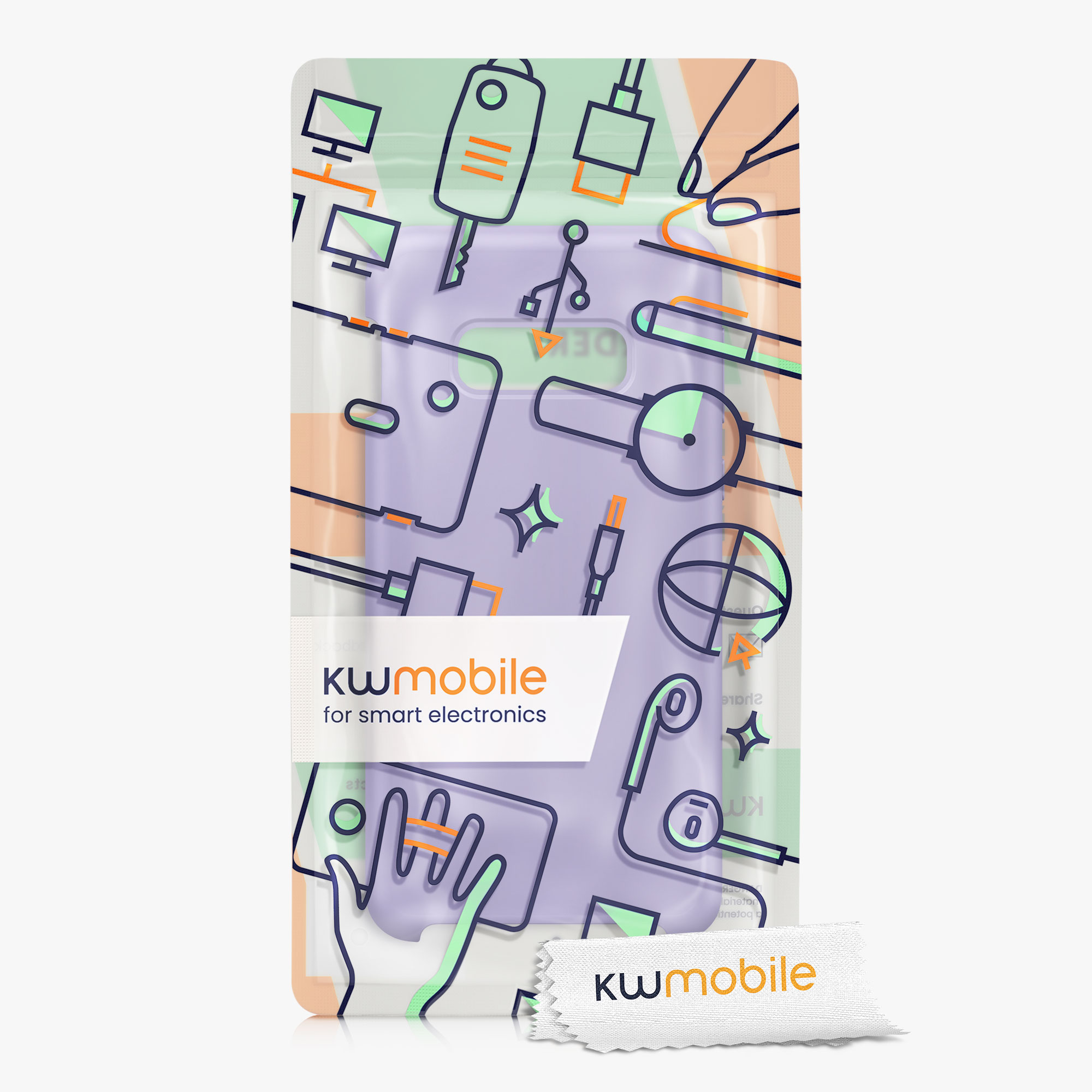 Kryt na mobil Samsung Galaxy S10e kwmobile TPU fialovo-purpurový