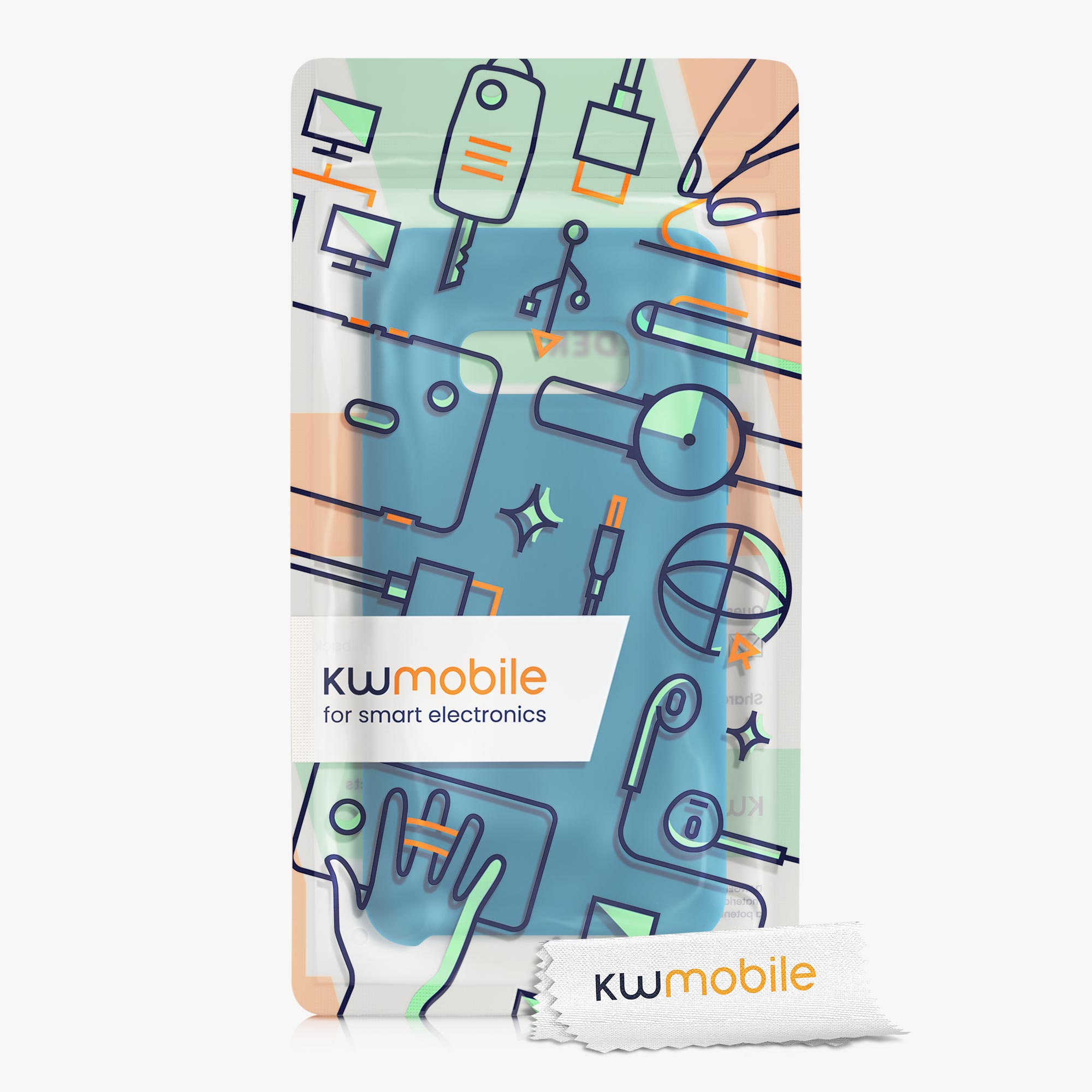 Kryt na mobil Samsung Galaxy S10e kwmobile TPU karibsky modrý