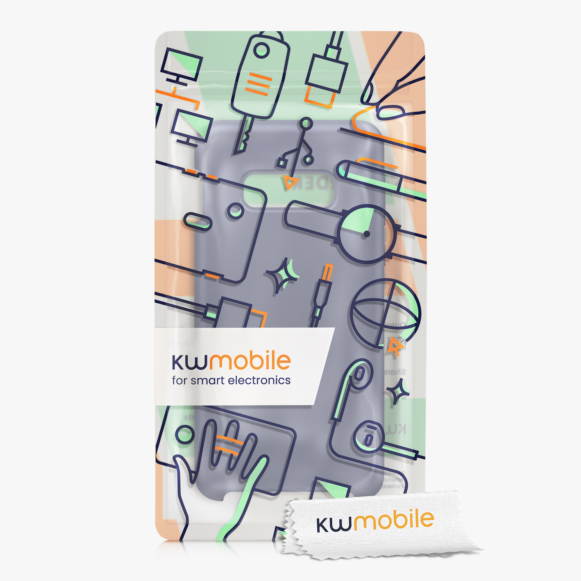 Kryt na mobil Samsung Galaxy S10e kwmobile TPU levandulově šedý