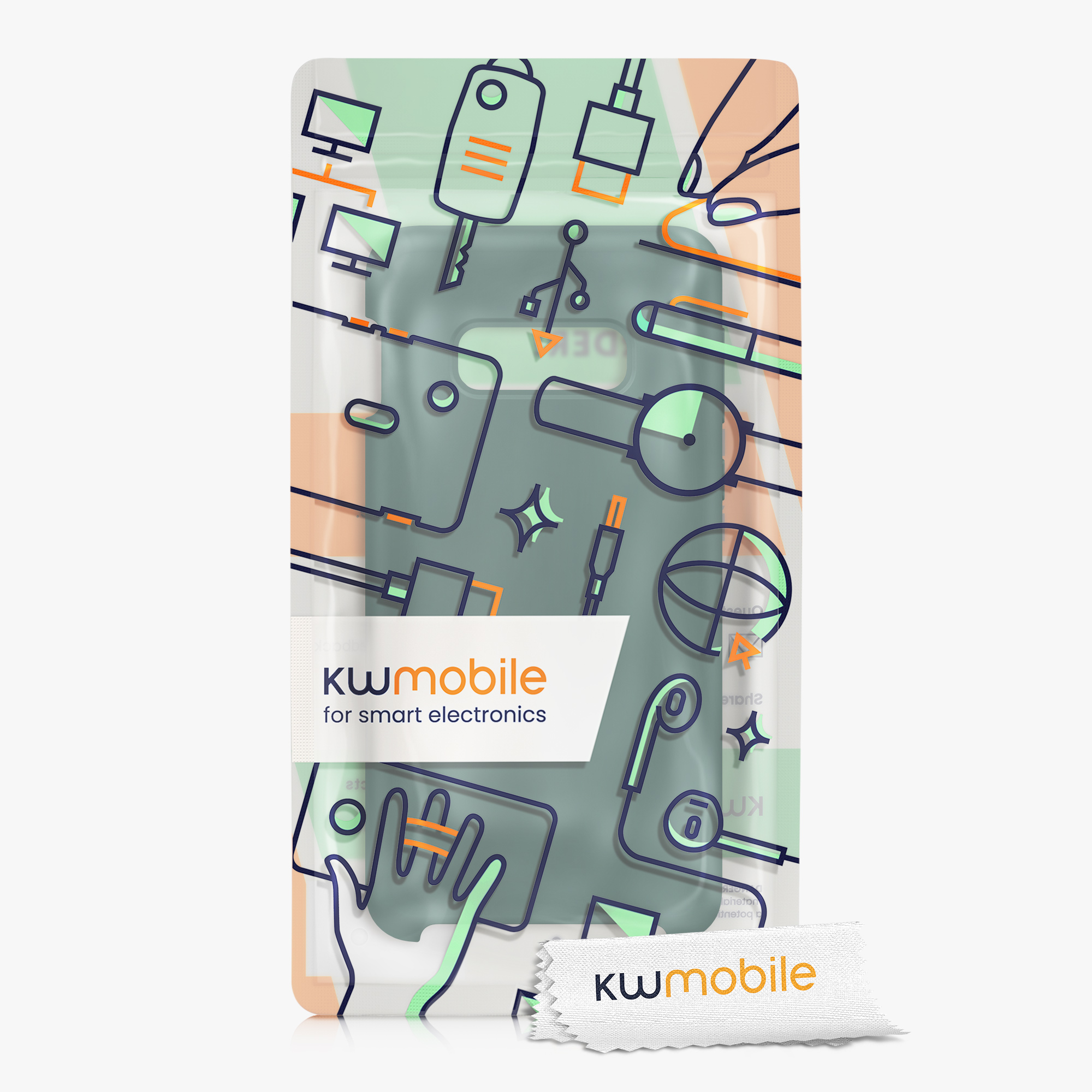 Kryt na mobil Samsung Galaxy S10e kwmobile TPU lesně zelený