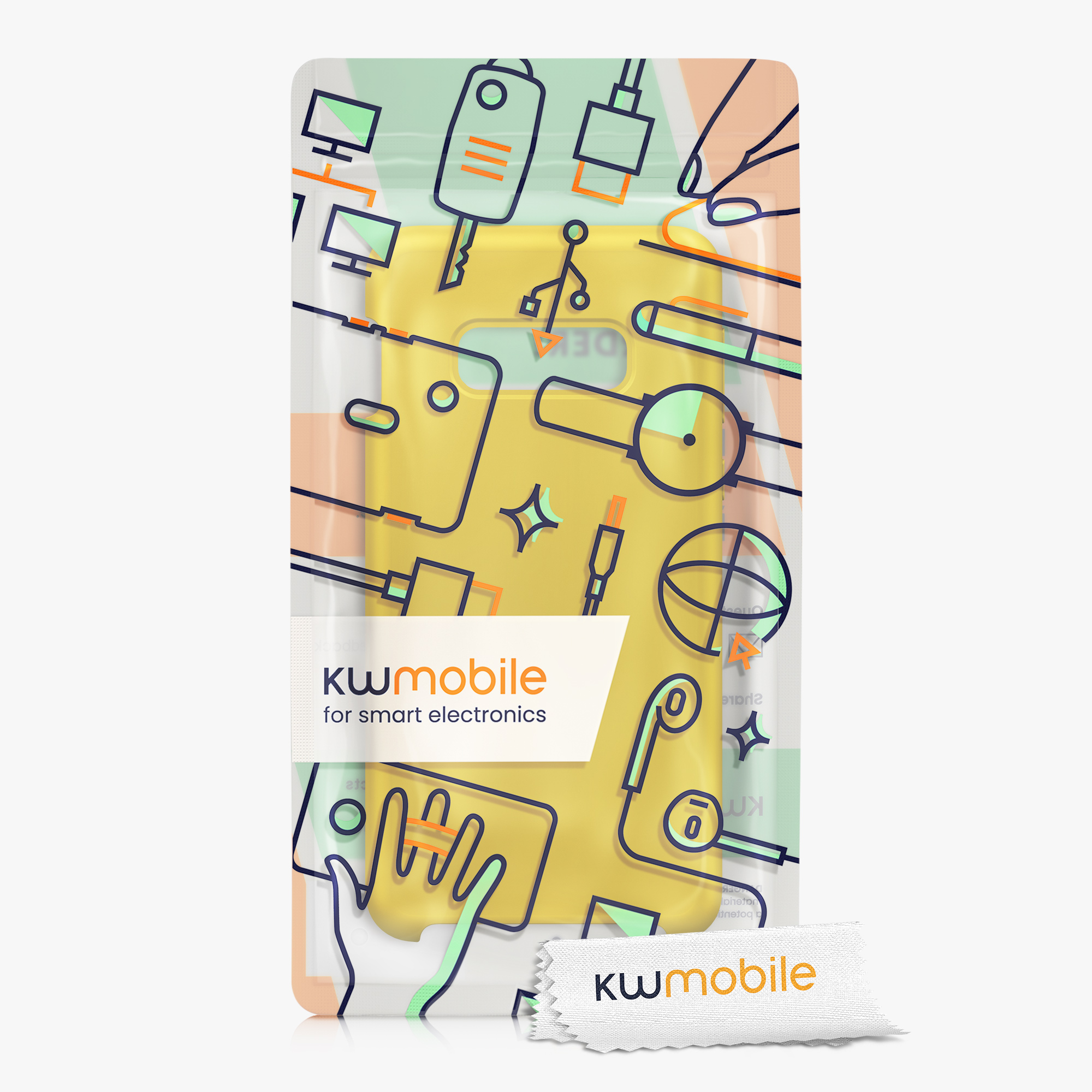 Kryt na mobil Samsung Galaxy S10e kwmobile TPU zářivě žlutý