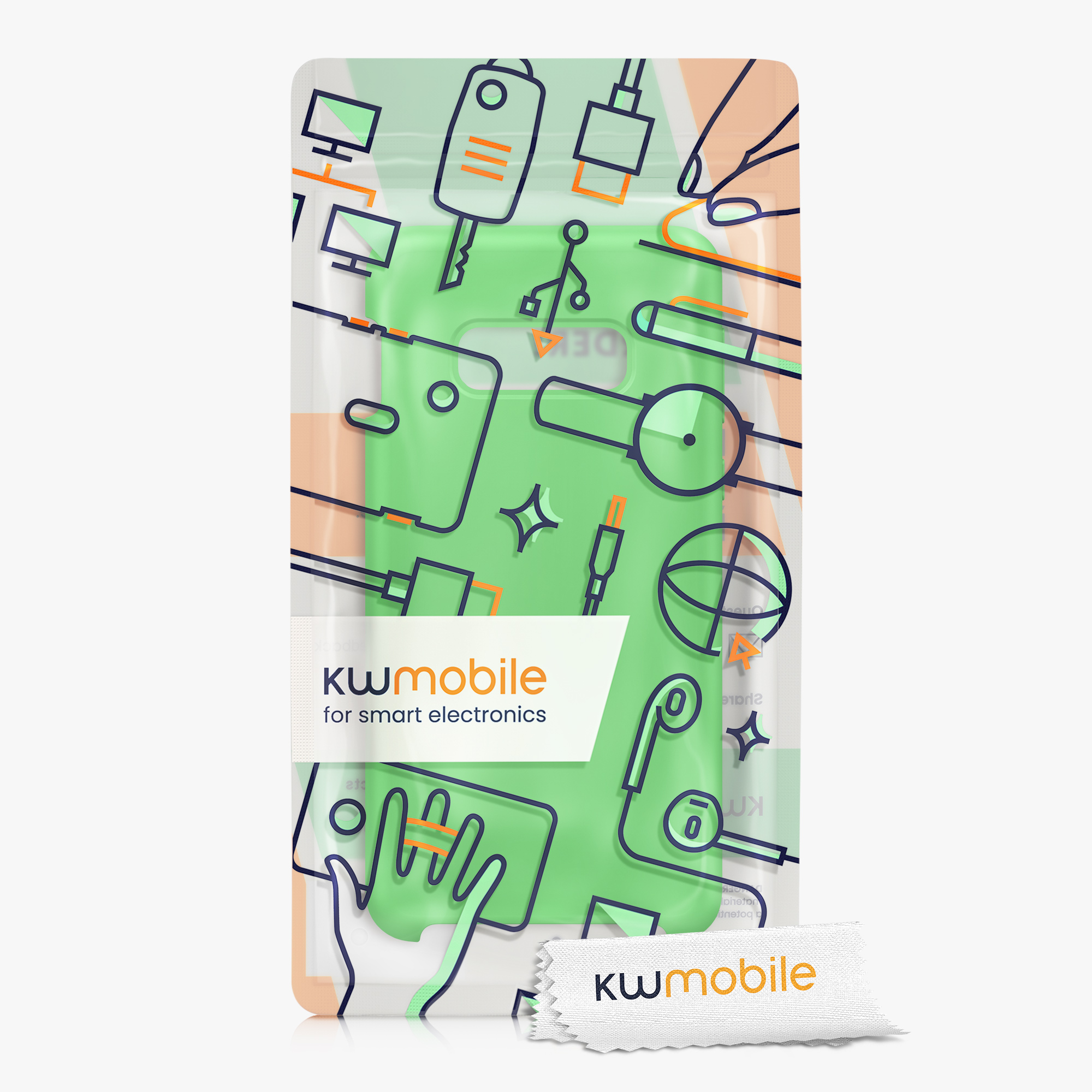 Kryt na mobil Samsung Galaxy S10e kwmobile TPU limetkově zelený