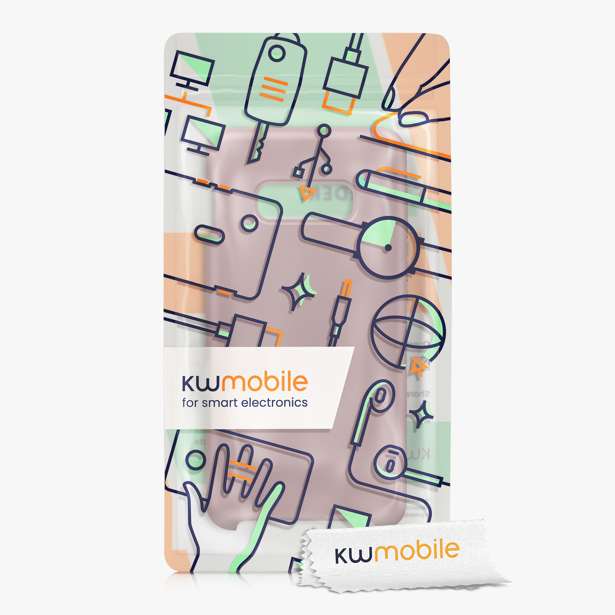 Kryt na mobil Samsung Galaxy S10e kwmobile TPU nude lila