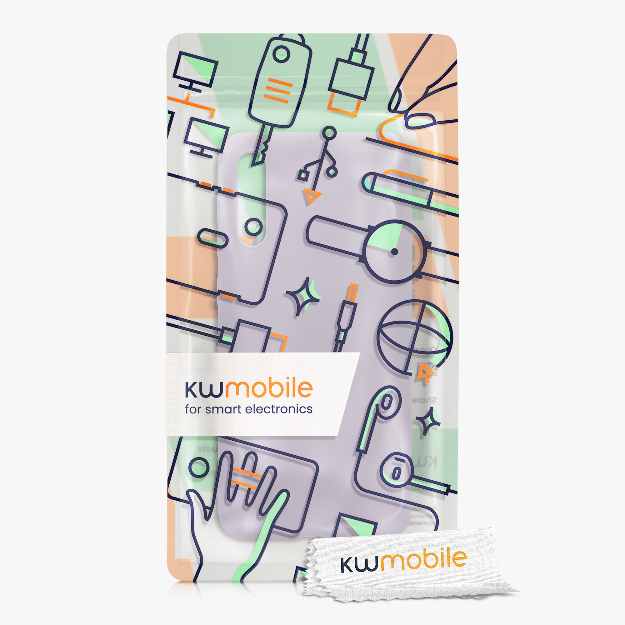 Kryt na mobil Samsung Galaxy A50 kwmobile TPU Levandulová