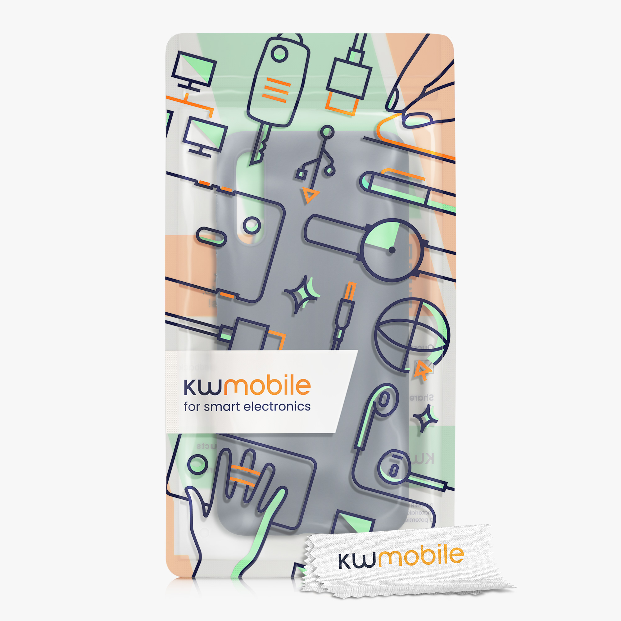 Kryt na mobil Samsung Galaxy A50 kwmobile TPU Tmavě břidlicová