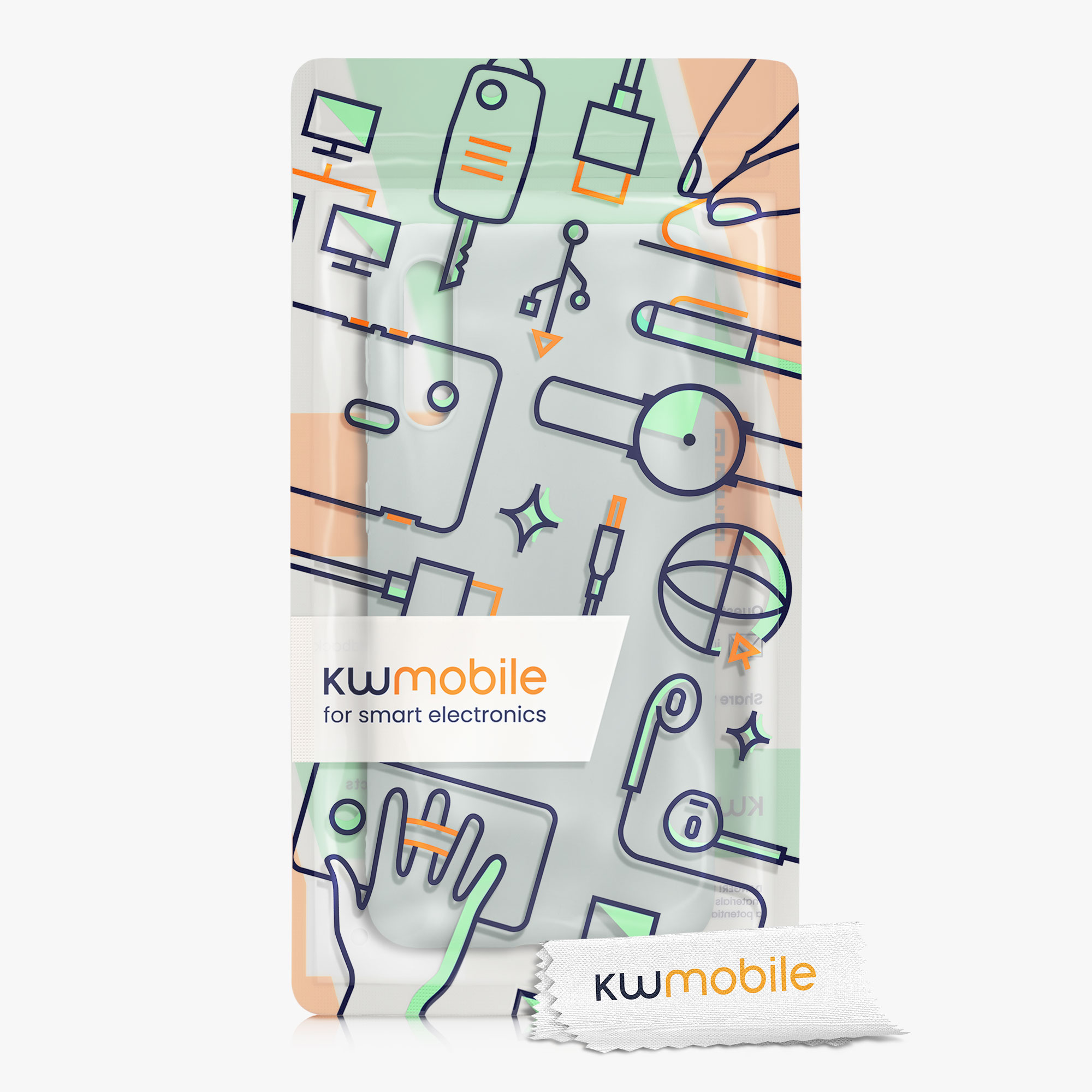 Kryt na mobil Samsung Galaxy A50 kwmobile TPU Chladná mátová