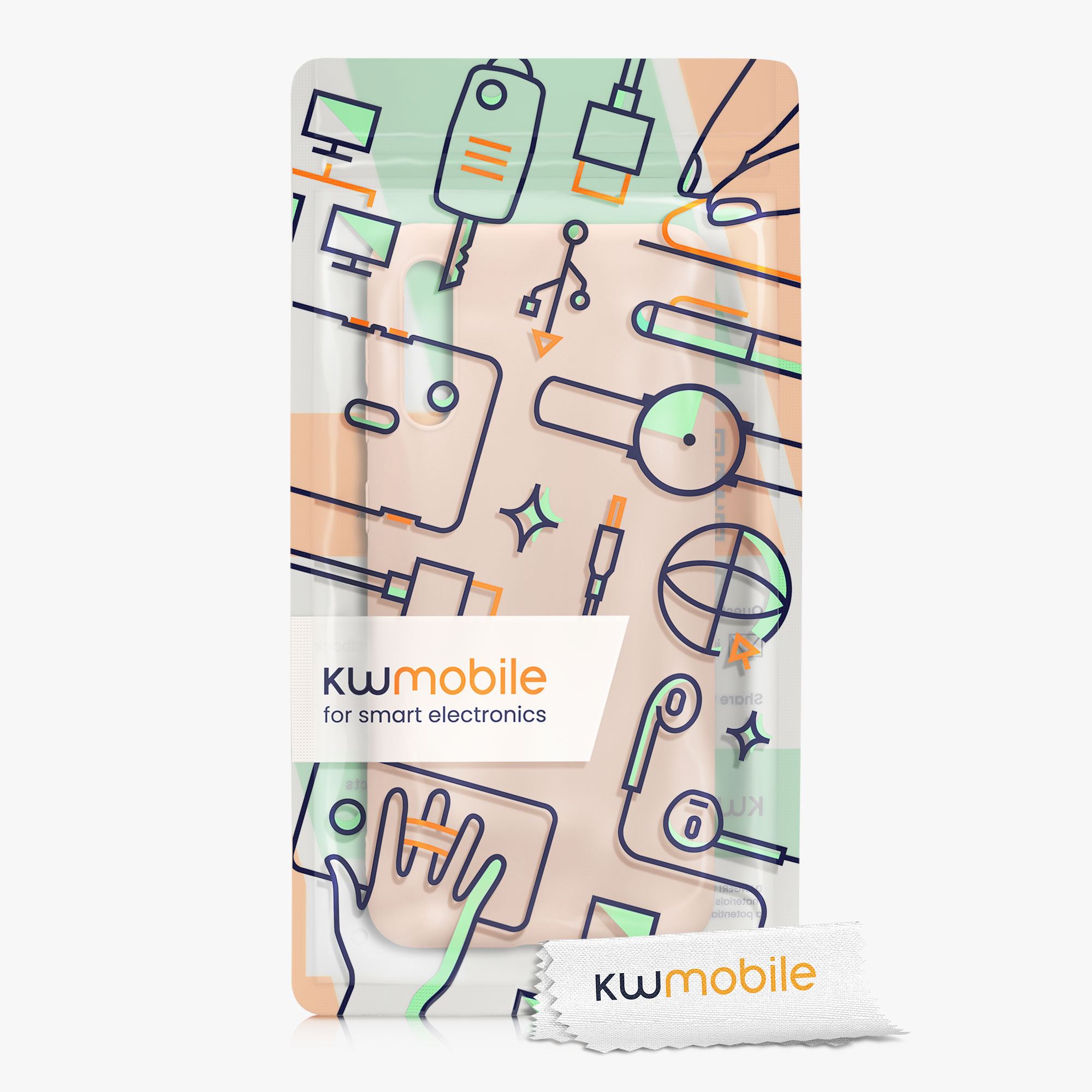 Kryt na mobil Samsung Galaxy A50 kwmobile TPU Kokosový vír