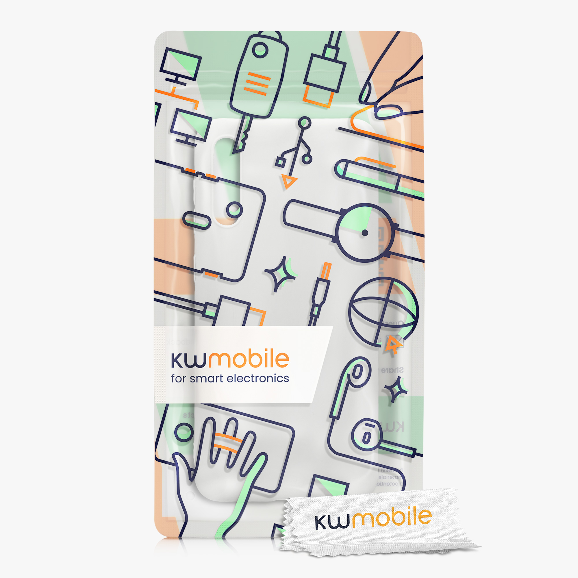 Kryt na mobil Samsung Galaxy A50 kwmobile TPU Matná bílá