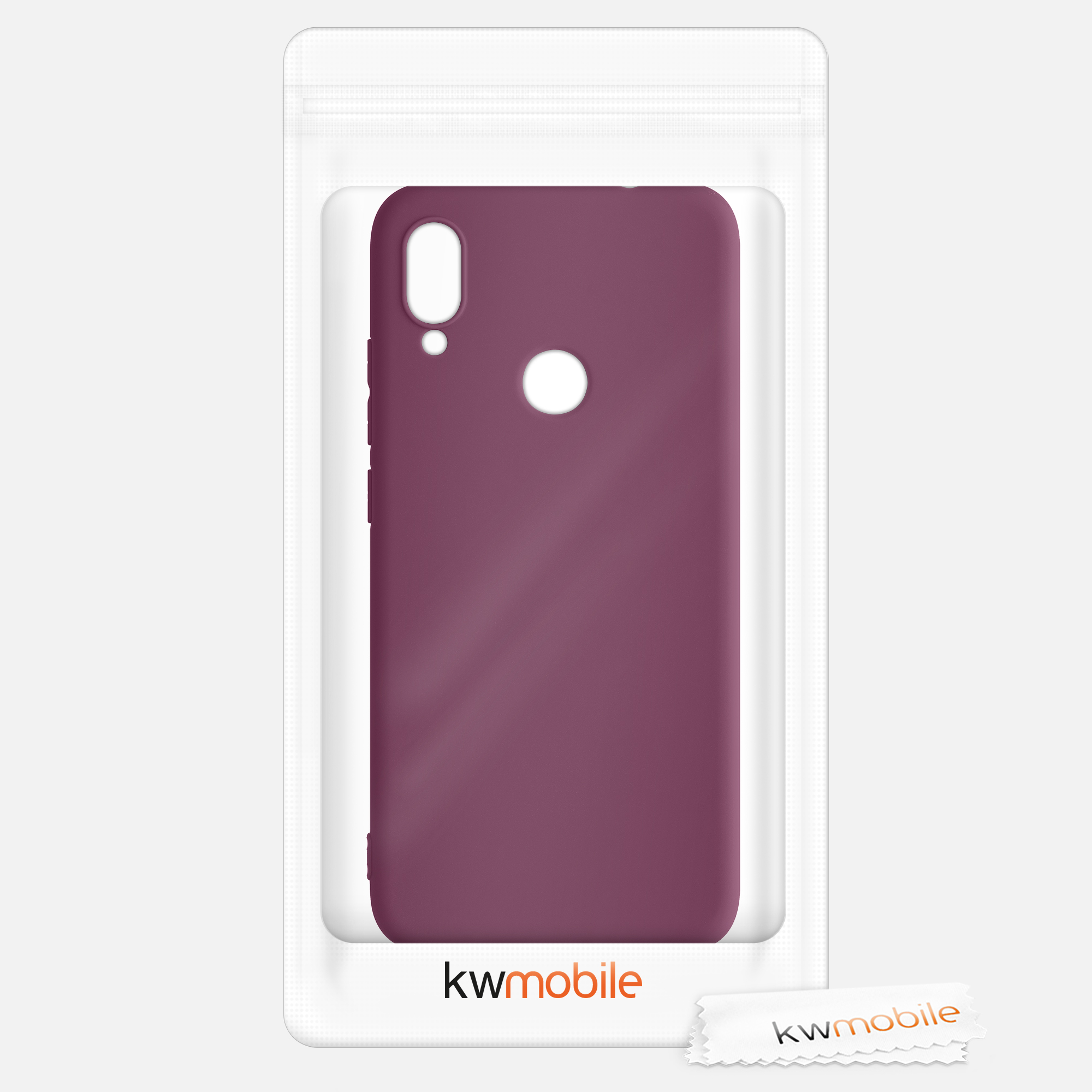 TPU kryt kwmobile pro Xiaomi Redmi Note 7 / Note 7 Pro - vínově fialová
