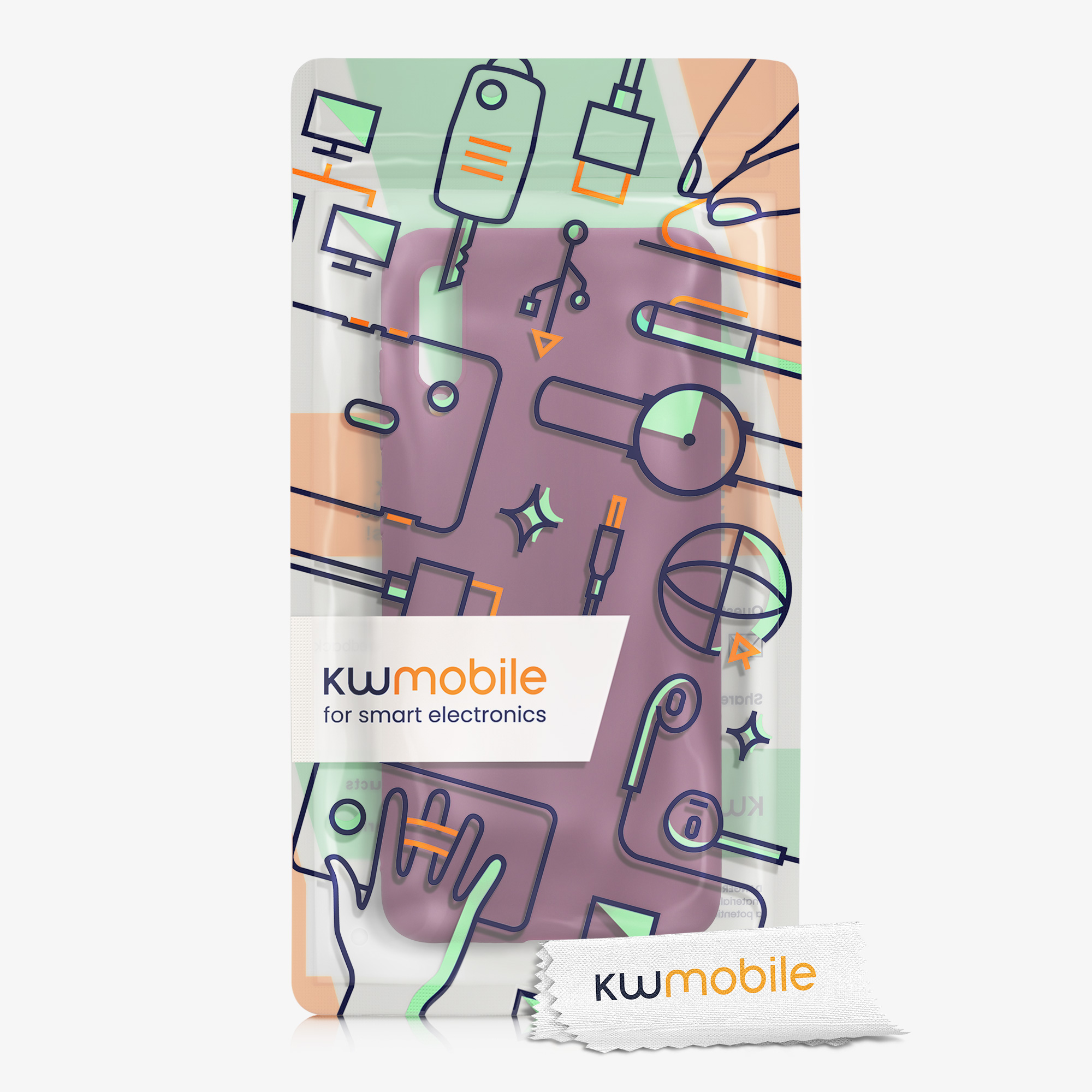 Kryt na mobil Samsung Galaxy A70 kwmobile TPU vínově fialový