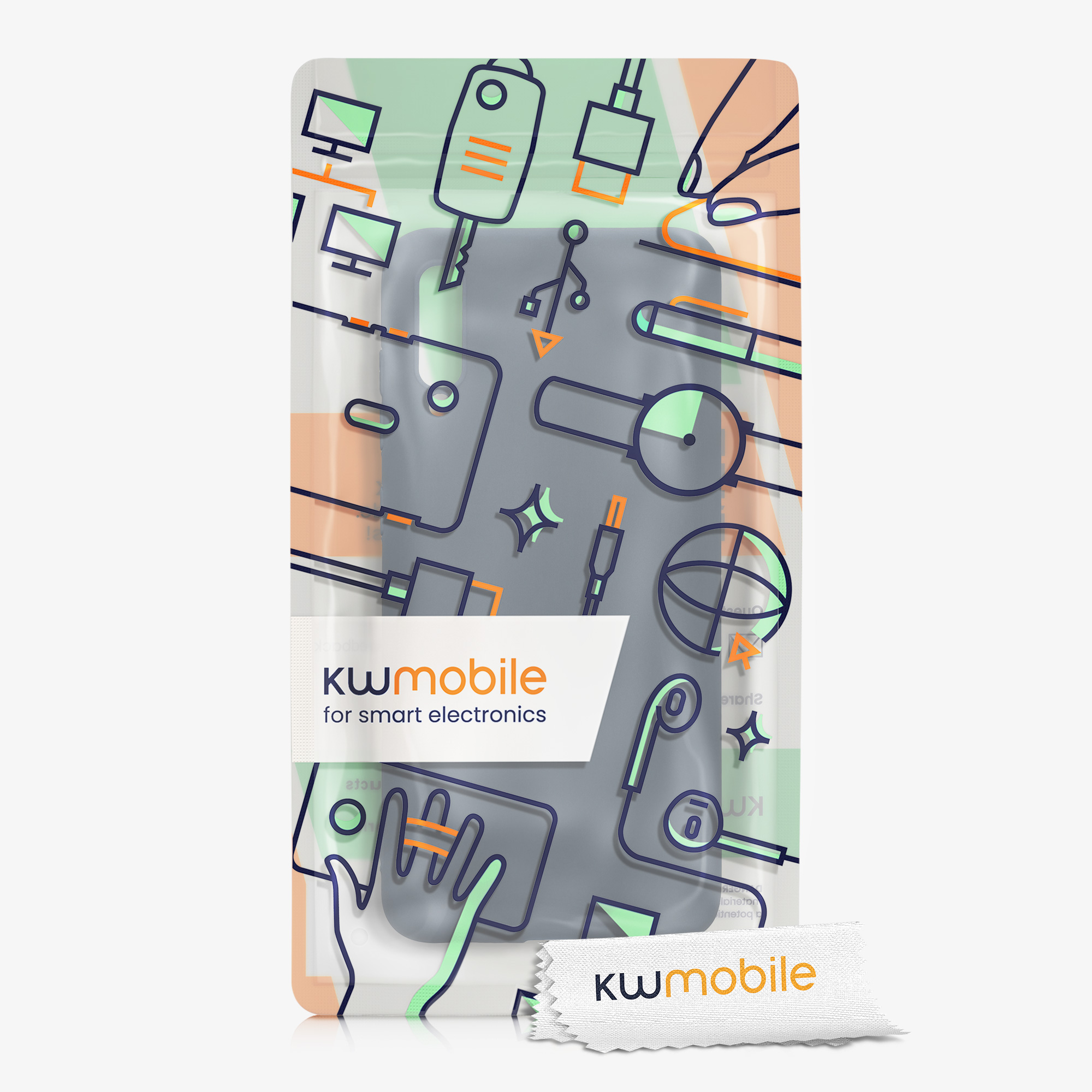 Kryt na mobil Samsung Galaxy A70 kwmobile TPU tmavě břidlicový