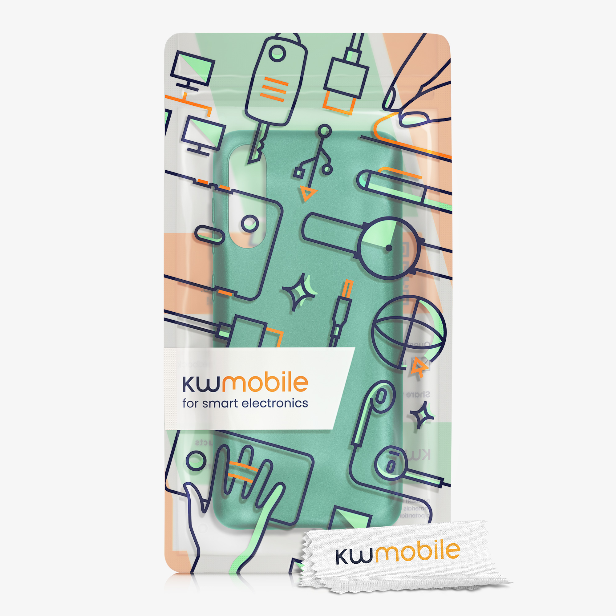 Metalický kryt na mobil Samsung Galaxy A70 kwmobile metalicky tmavě zelený
