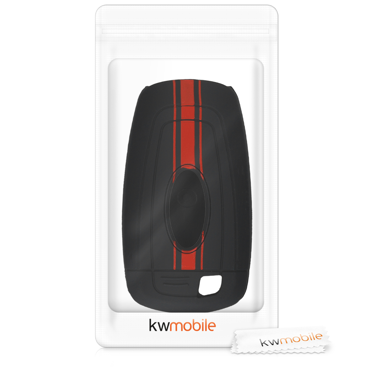 Kryt klíče Ford 2 tlačítka Keyless Go kwmobile červená / černá