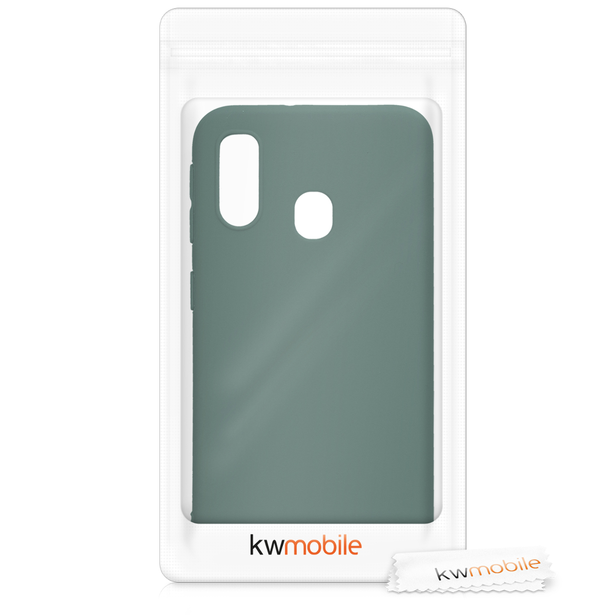 Kryt na mobil Samsung Galaxy A40 kwmobile TPU Lesní zelená