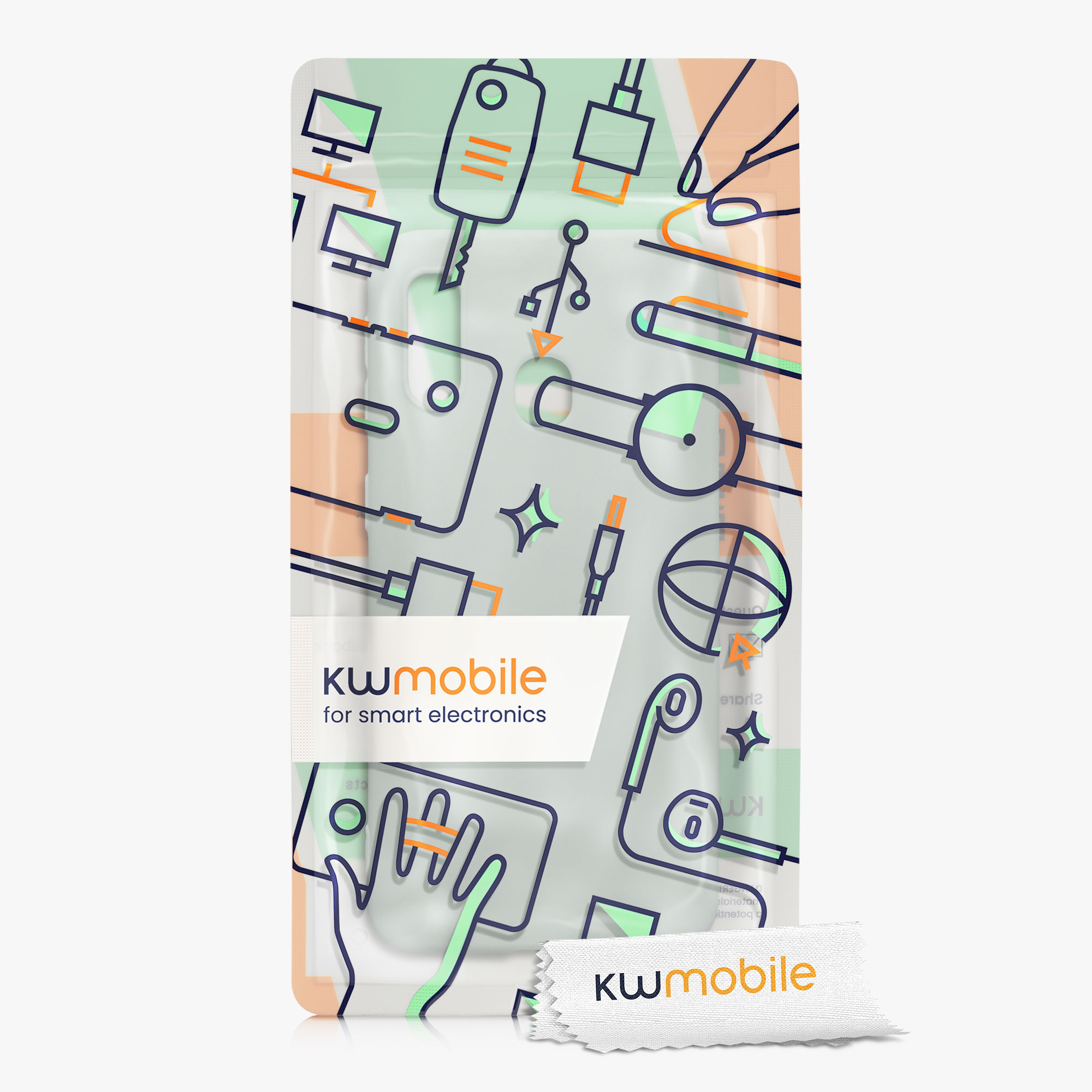 Kryt na mobil Samsung Galaxy A40 kwmobile TPU Chladná mátová