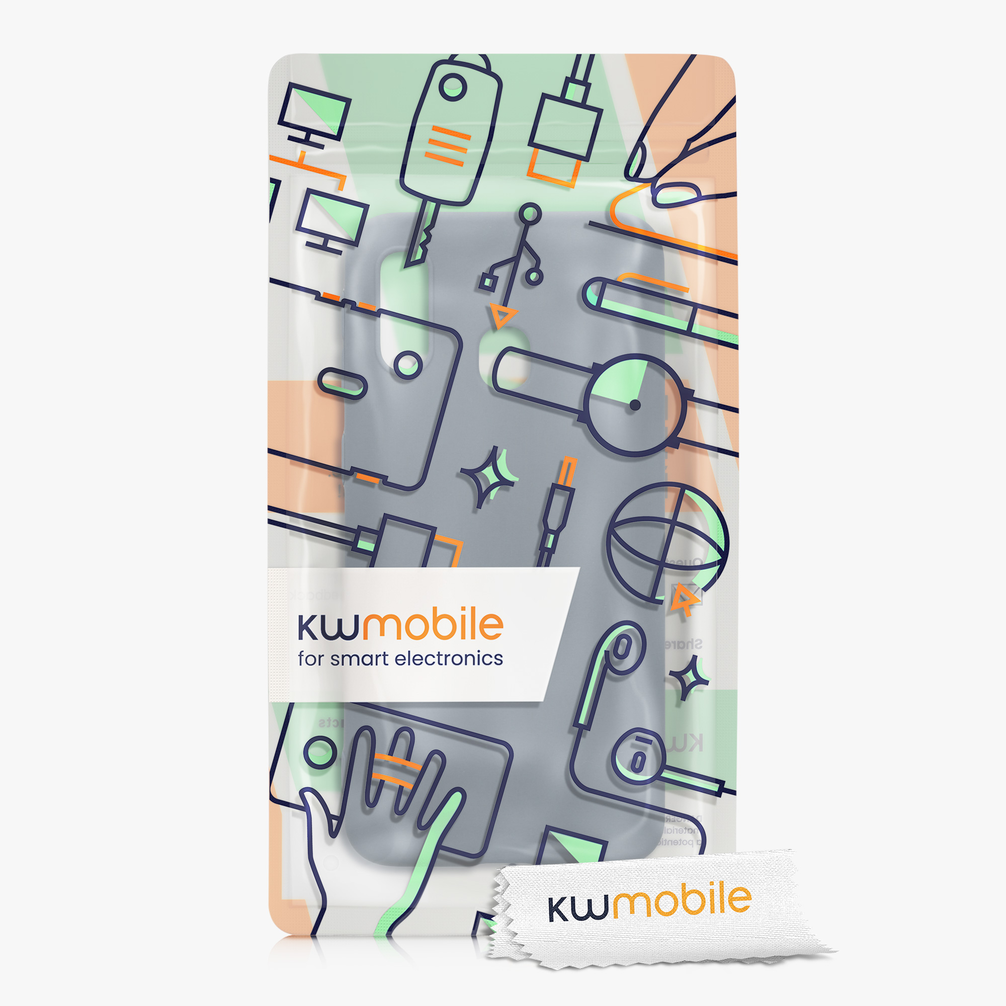 Kryt na mobil Samsung Galaxy A40 kwmobile TPU Tmavě břidlicová