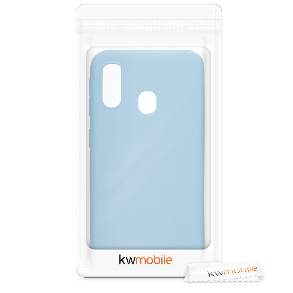 Kryt na mobil Samsung Galaxy A40 kwmobile TPU Matná světle modrá