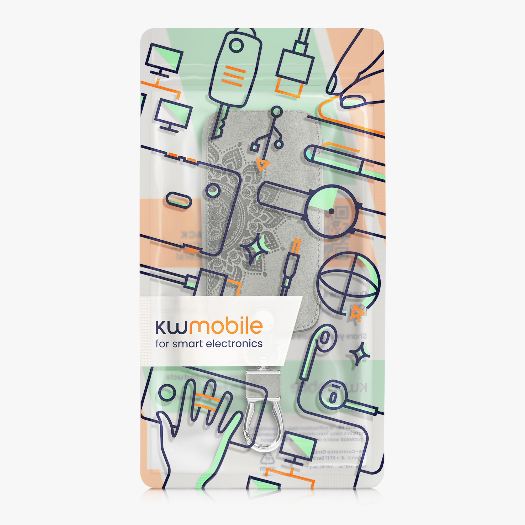kwmobile pouzdro na klíč Renault 4 - šedá