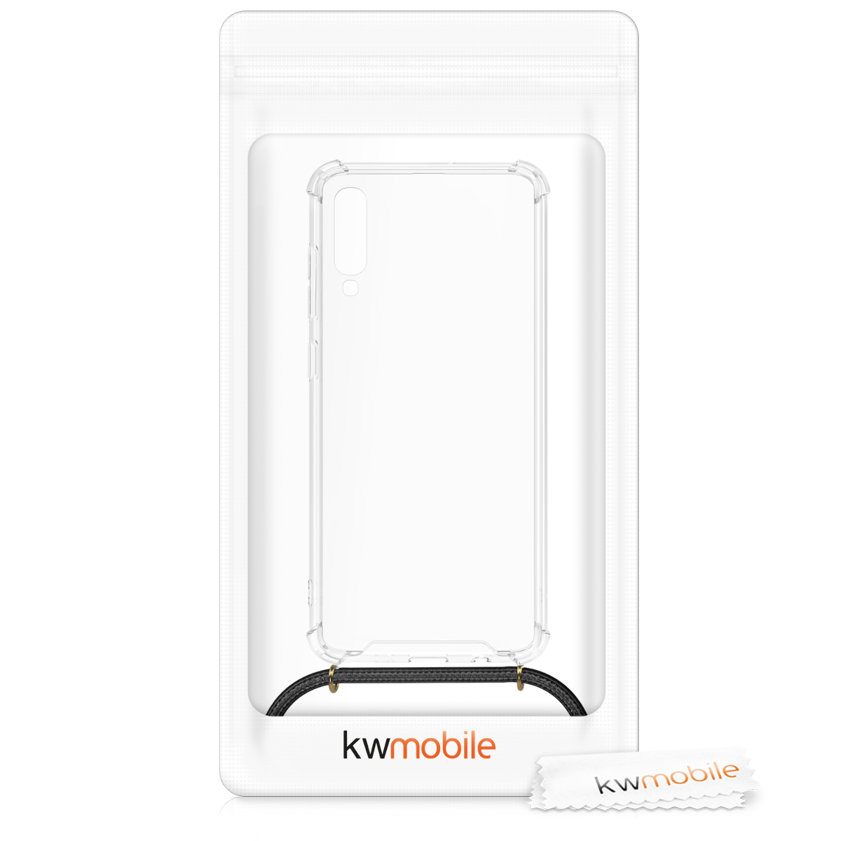 Crossbody kryt na mobil Samsung Galaxy A70 kwmobile transparentní