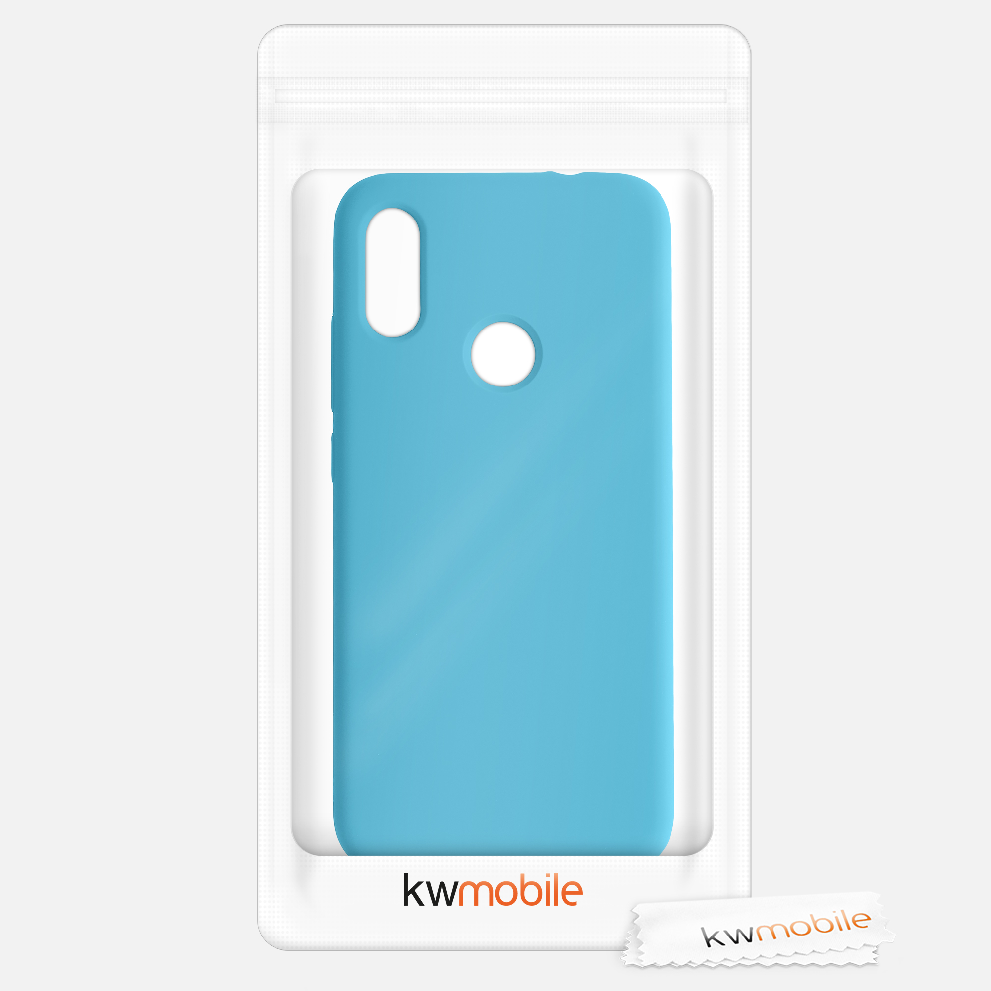 TPU kryt kwmobile pro Xiaomi Redmi Note 7 / Note 7 Pro - wireless charging ocean blue