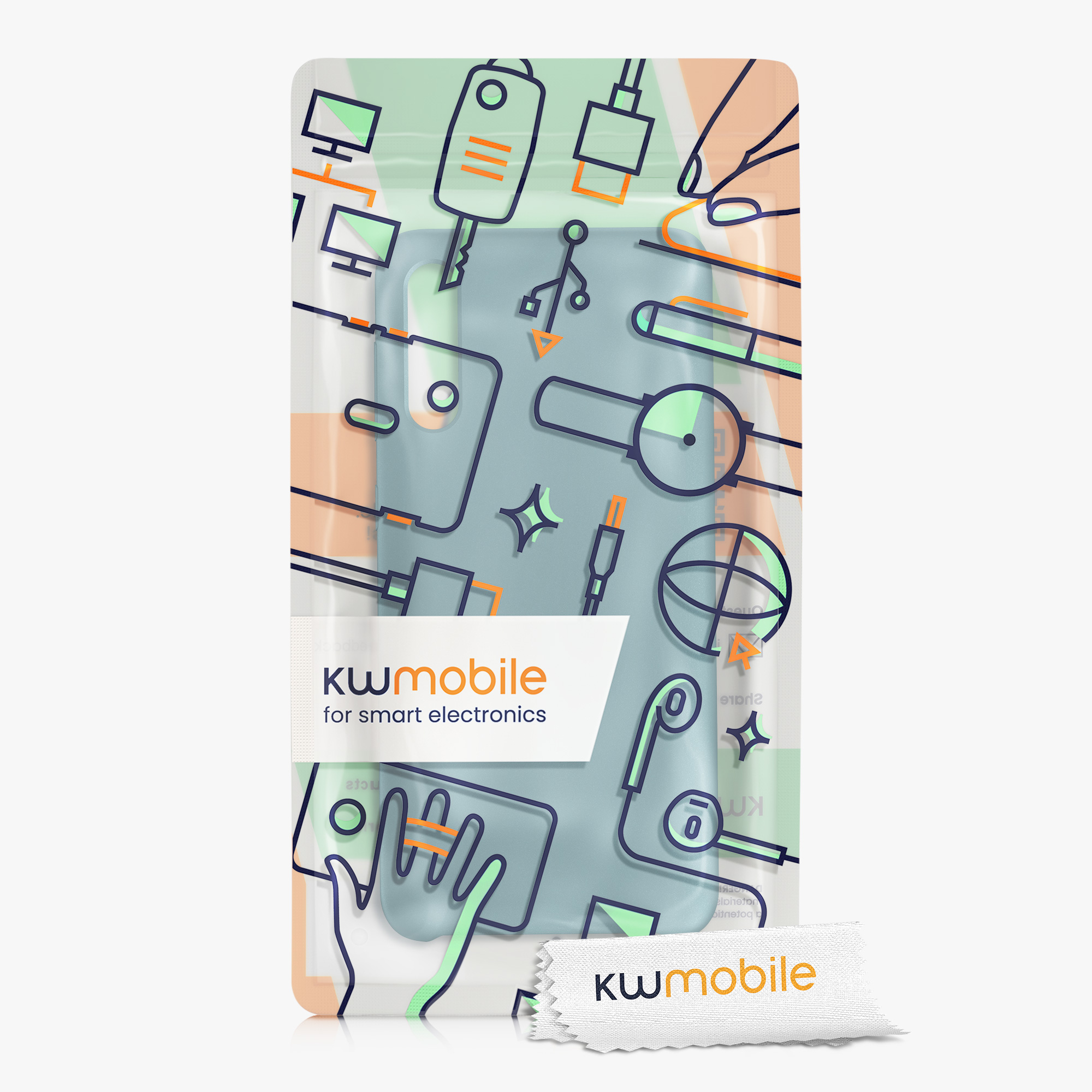 Kryt na mobil Samsung Galaxy A50 kwmobile TPU Antický kámen