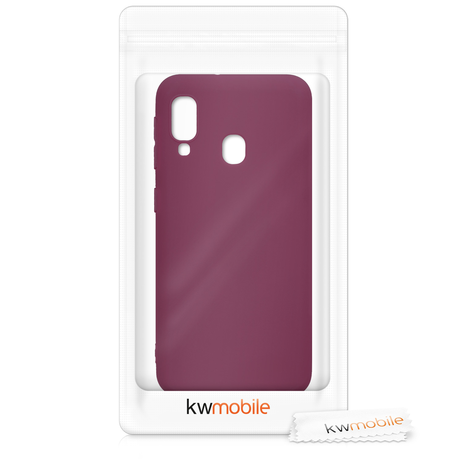 Kryt na mobil Samsung Galaxy A20e kwmobile TPU vínově fialový