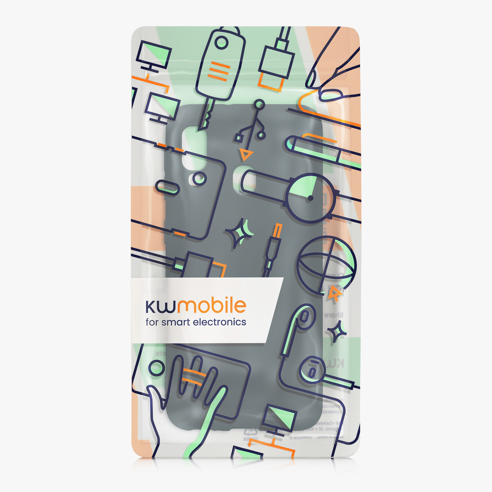 Kryt na mobil Samsung Galaxy A20e kwmobile TPU tmavě břidlicový