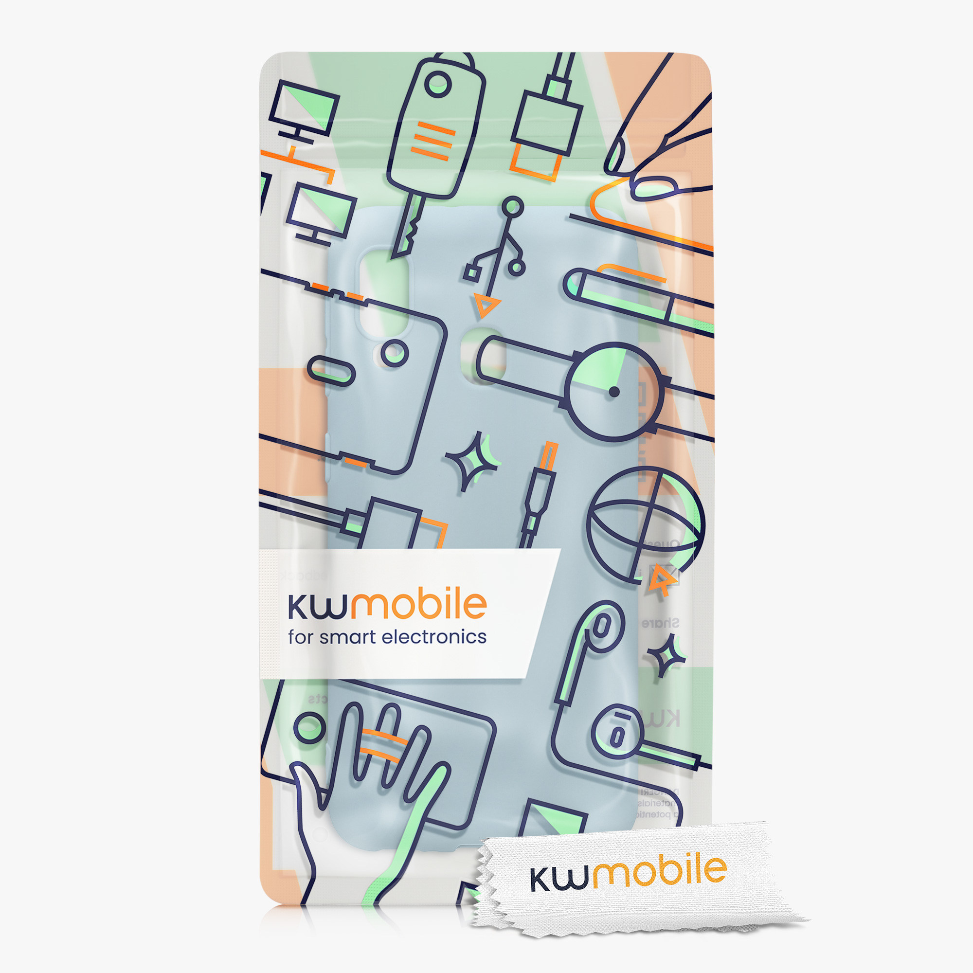 Kryt na mobil Samsung Galaxy A20e kwmobile TPU světle modrý