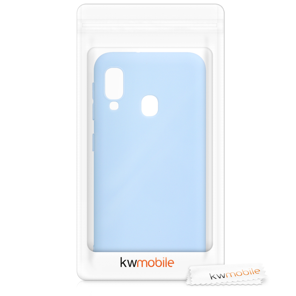 Kryt na mobil Samsung Galaxy A20e kwmobile TPU matně světle modrý