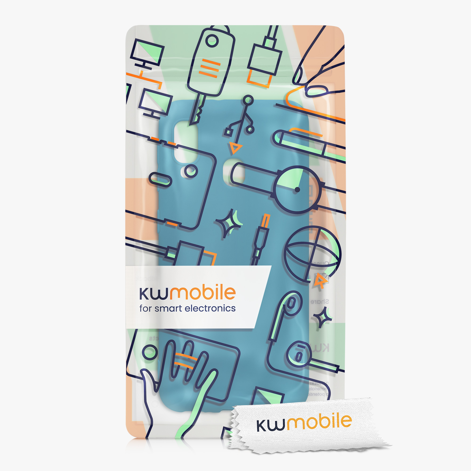 Kryt na mobil Samsung Galaxy A20e kwmobile TPU karibsky modrý