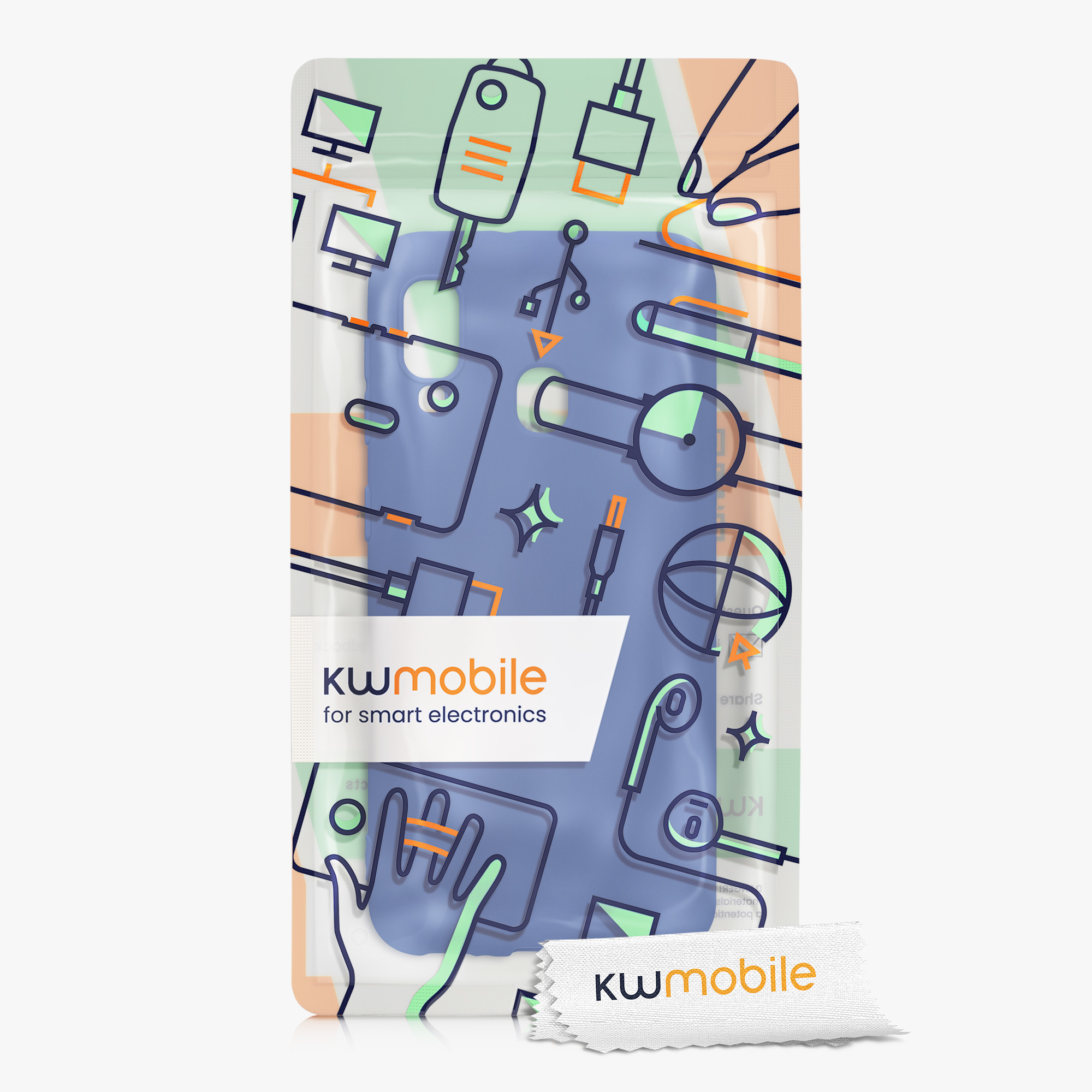 Kryt na mobil Samsung Galaxy A20e kwmobile TPU baltsky modrý