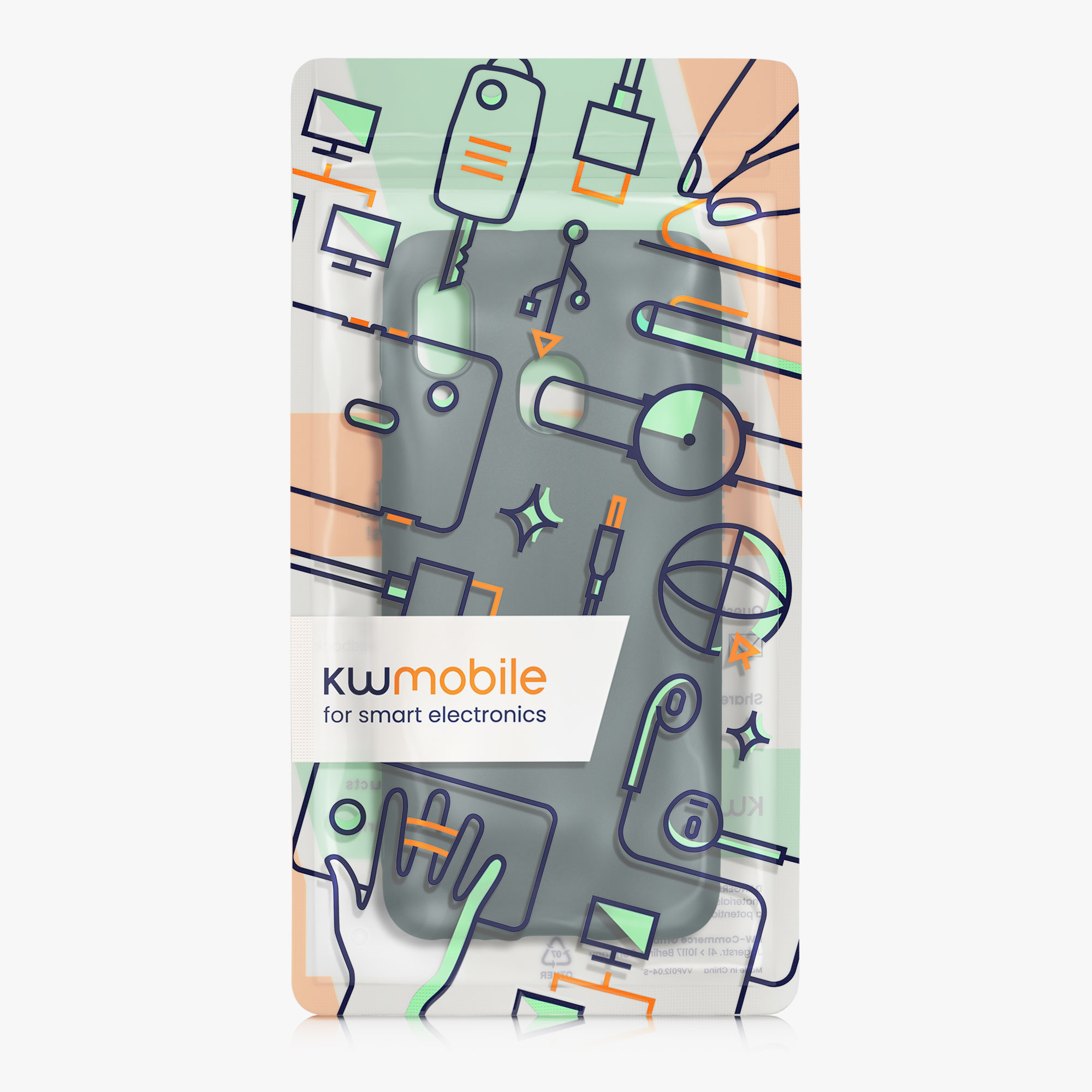 Metalický kryt na mobil Samsung Galaxy A20e kwmobile metalicky petrolejový