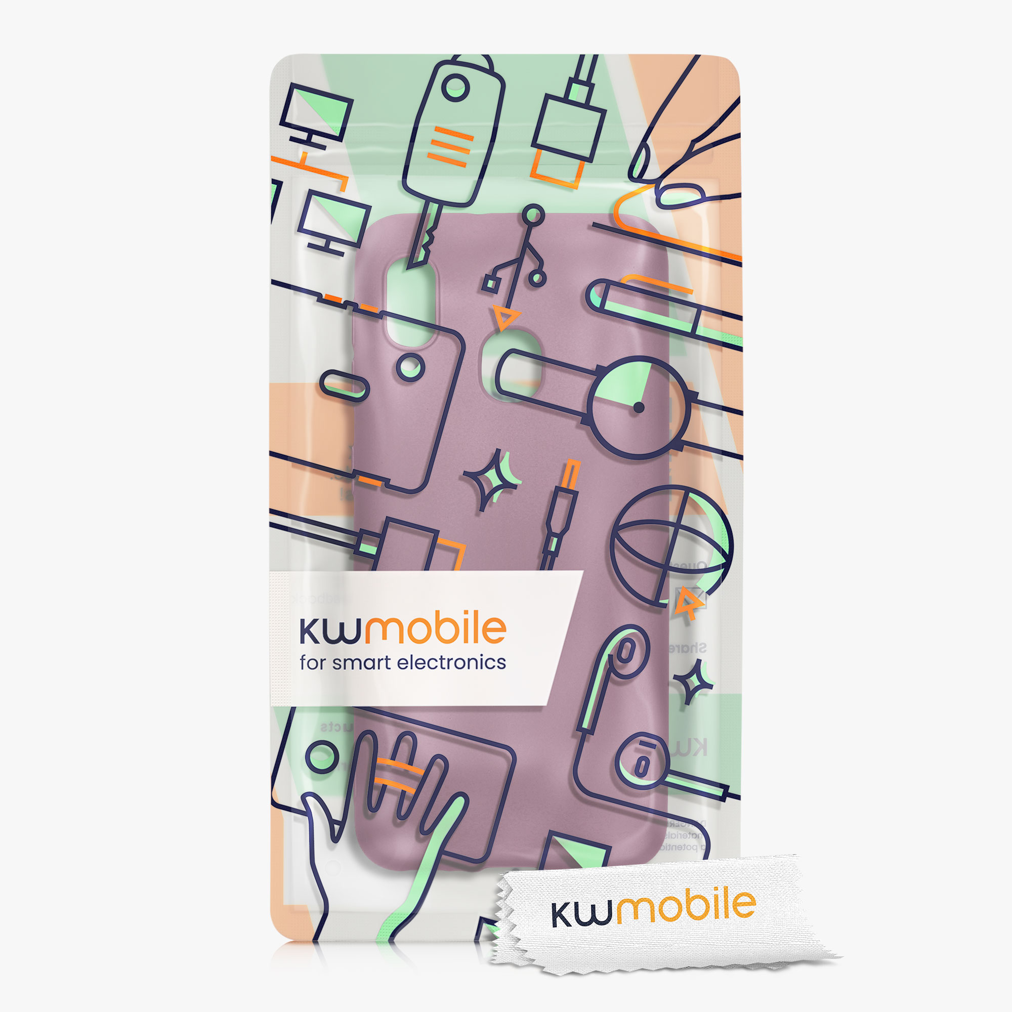 Metalický kryt na mobil Samsung Galaxy A20e kwmobile metalicky levandulový